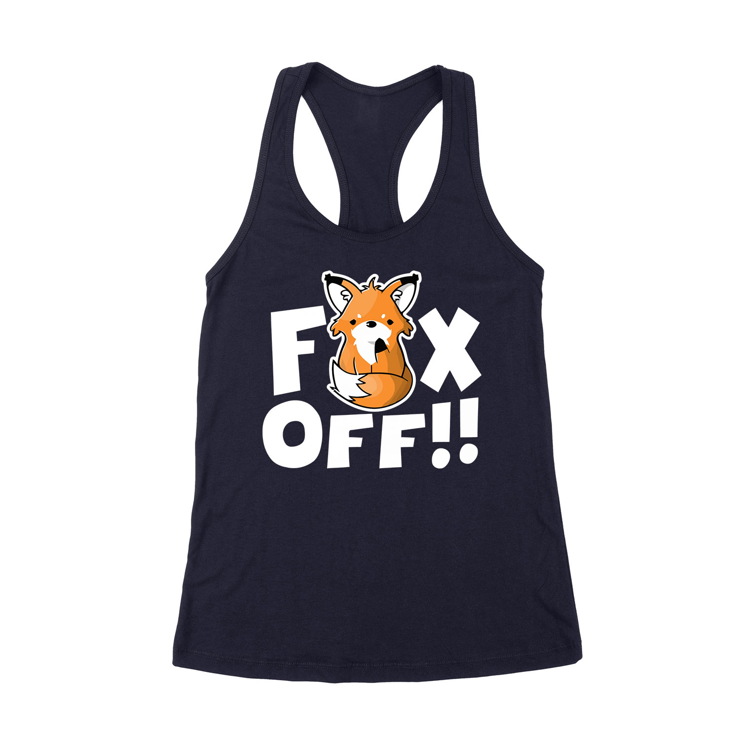 fox off fuck off Sötétkék Női Trikó