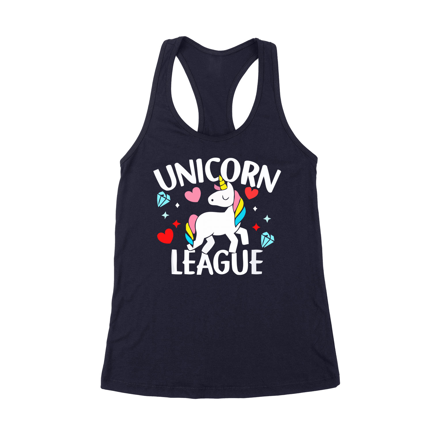 unikornis unicorn Sötétkék Női Trikó