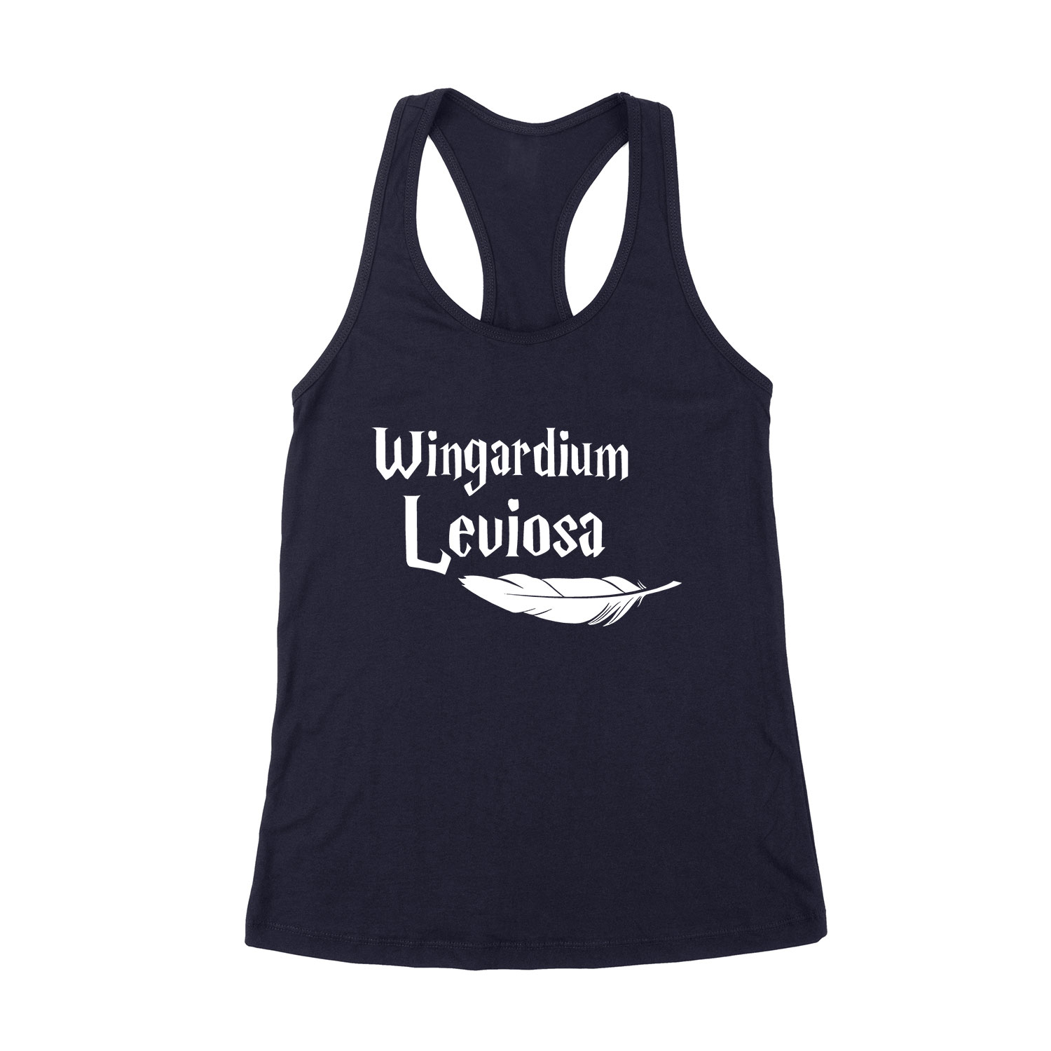 harry potter wingardium leviosa Sötétkék Női Trikó