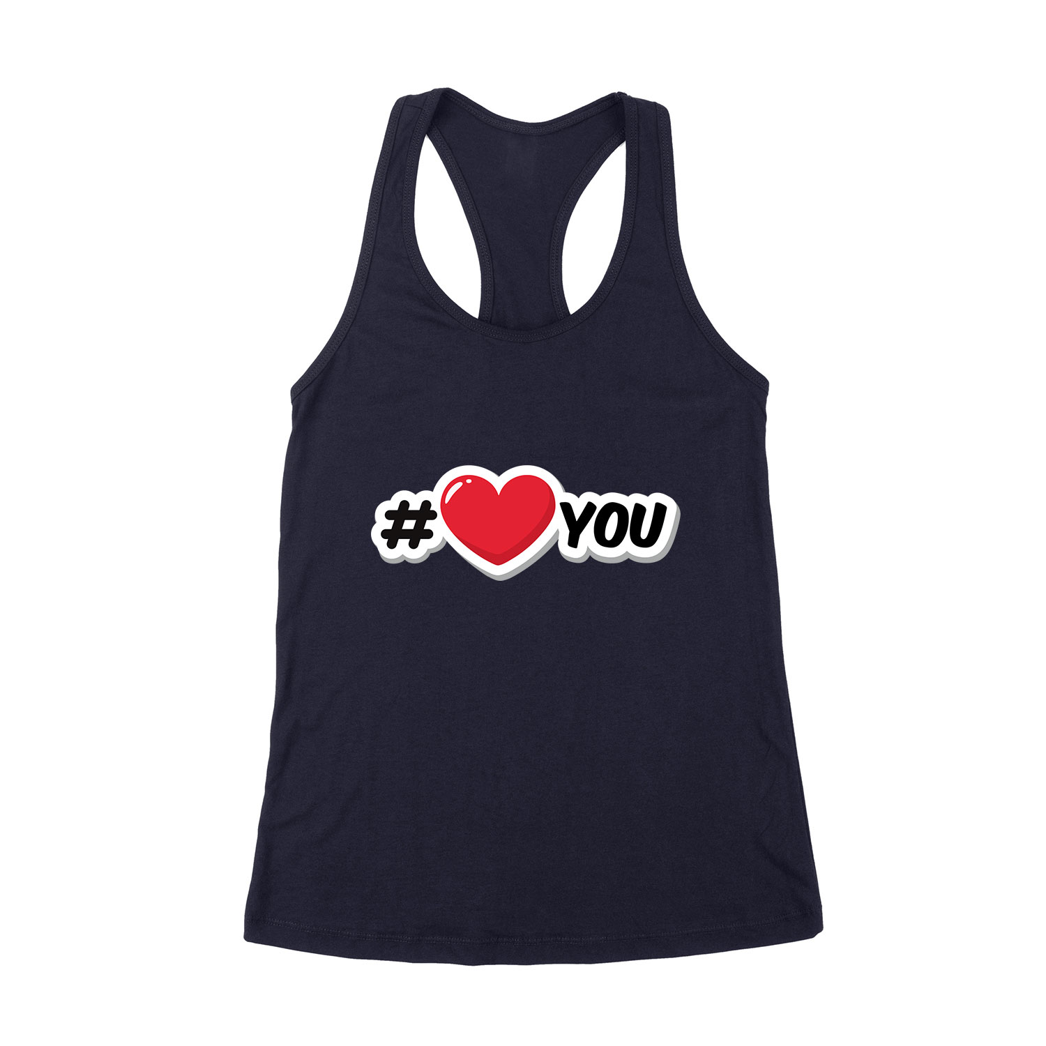 i love you Sötétkék Női Trikó