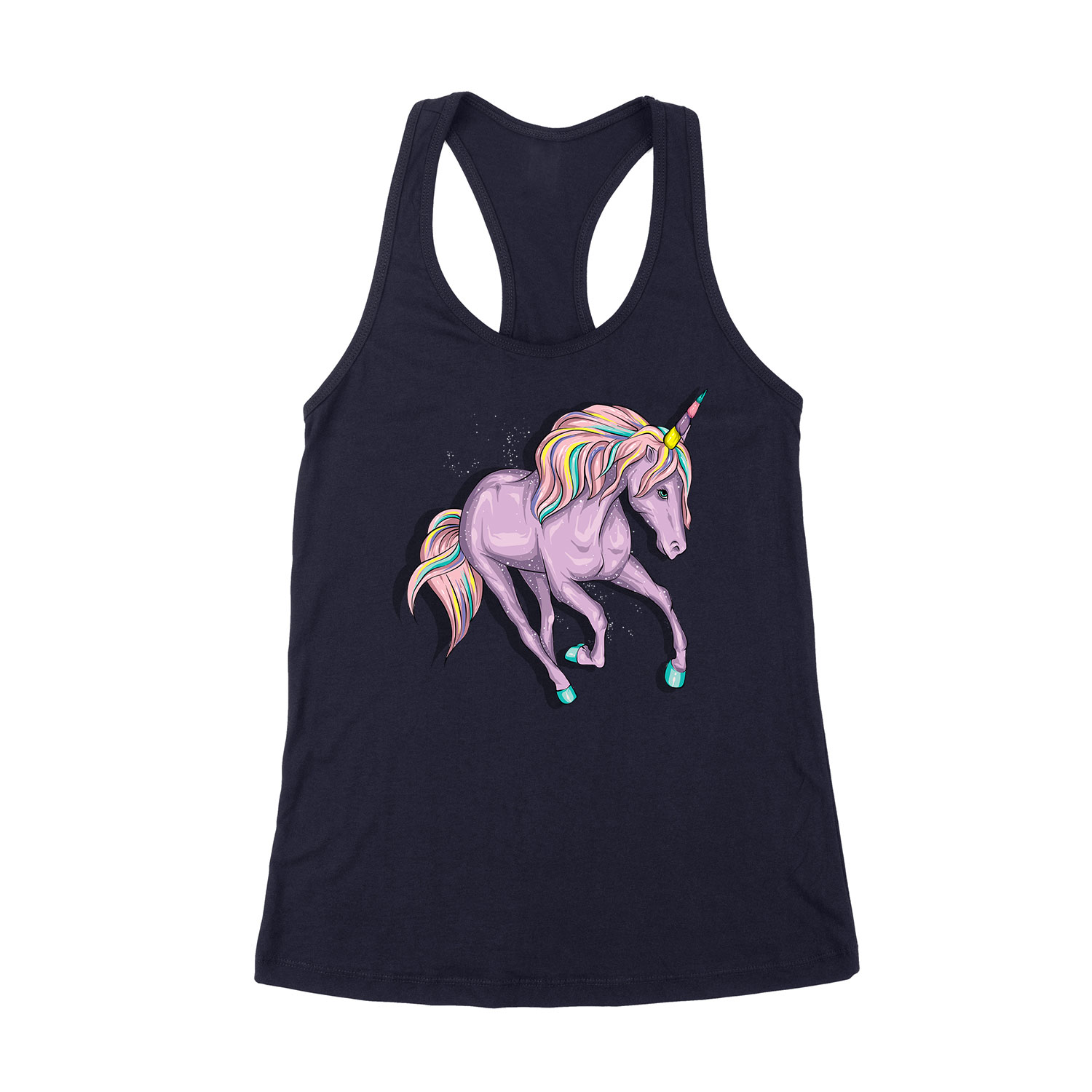 Unikornis unicorn Sötétkék Női Trikó