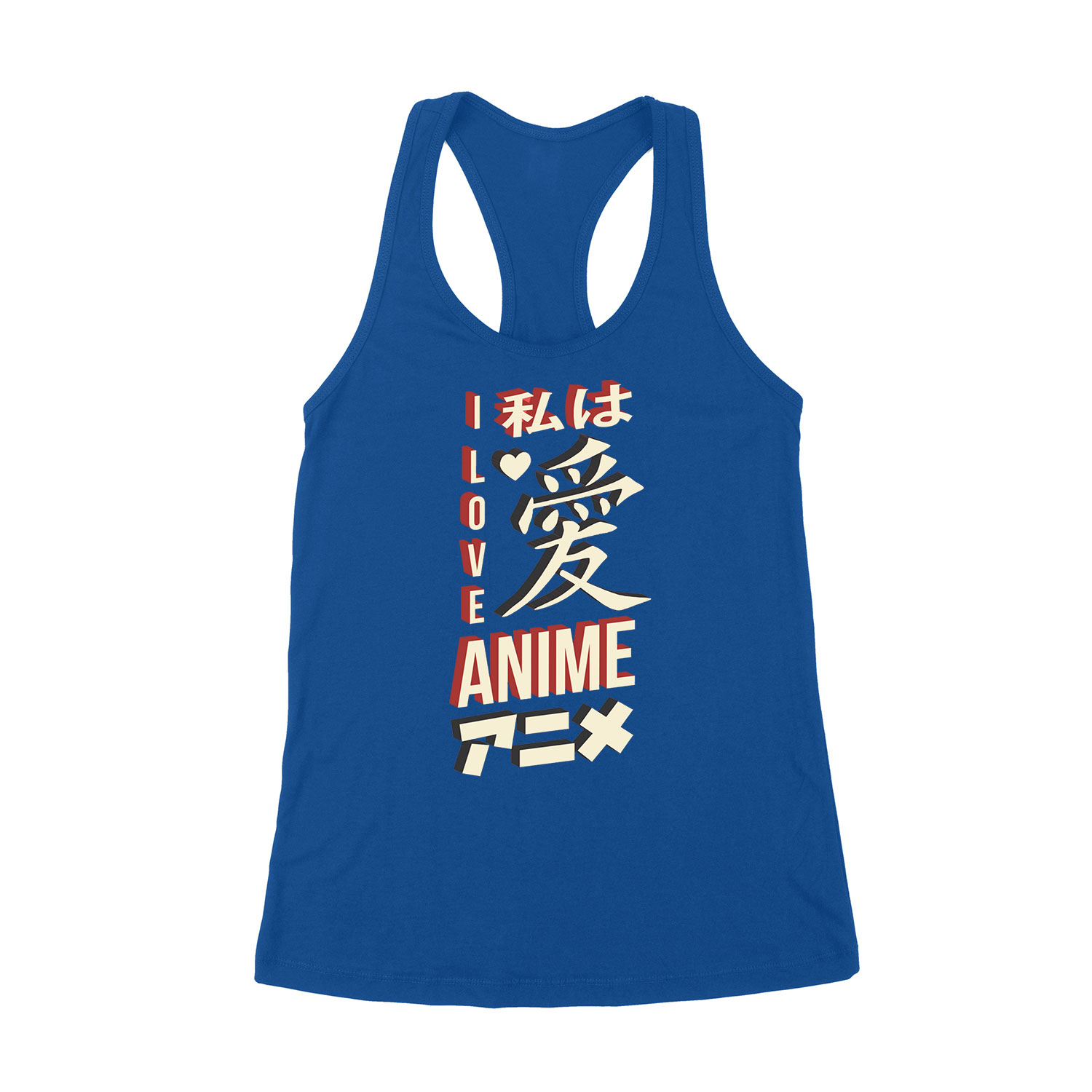 i love anime Kék Női Trikó