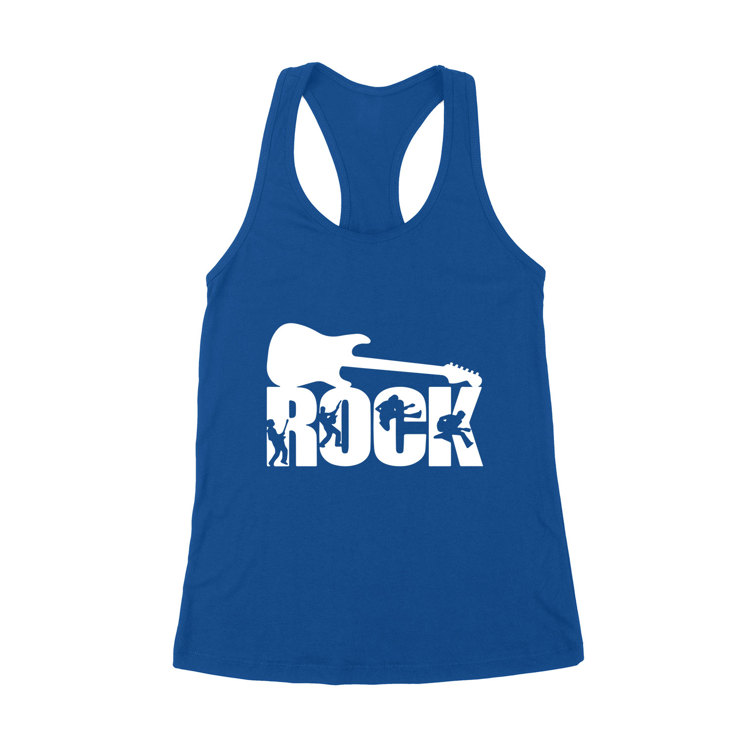 rock gitár gitáros Kék Női Trikó