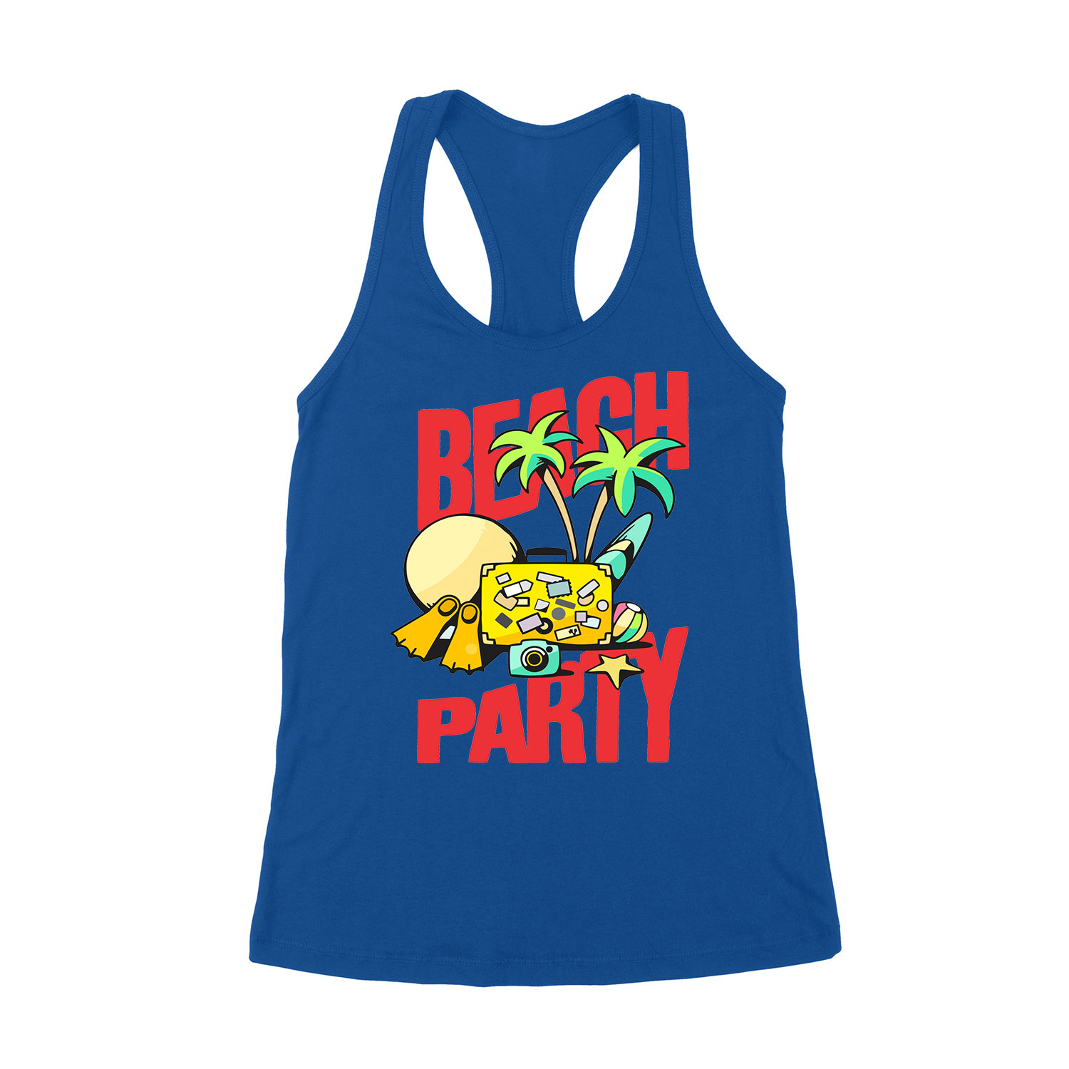 nyár nyaralás beach party Kék Női Trikó