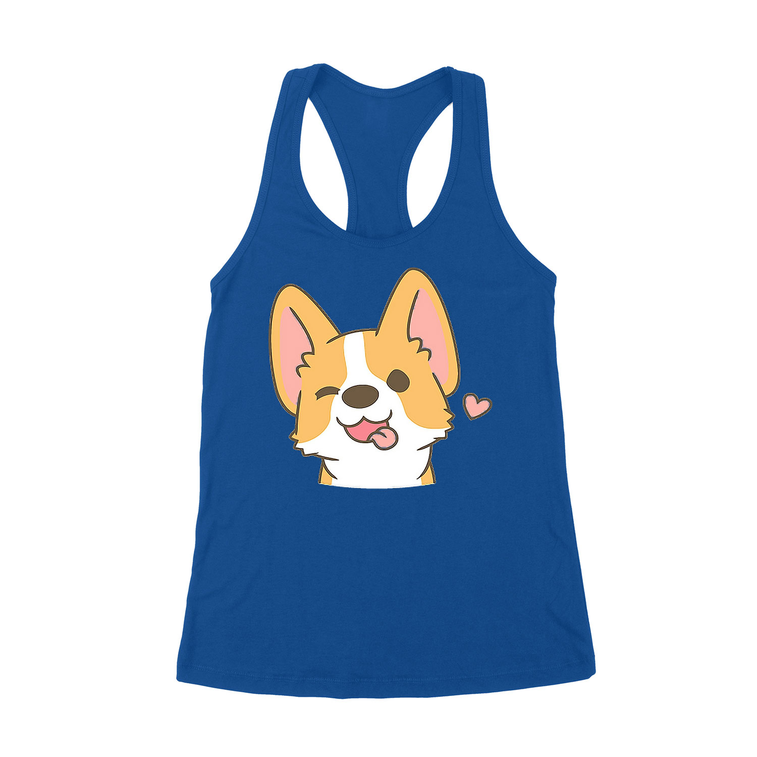 corgi korgi kutya Kék Női Trikó