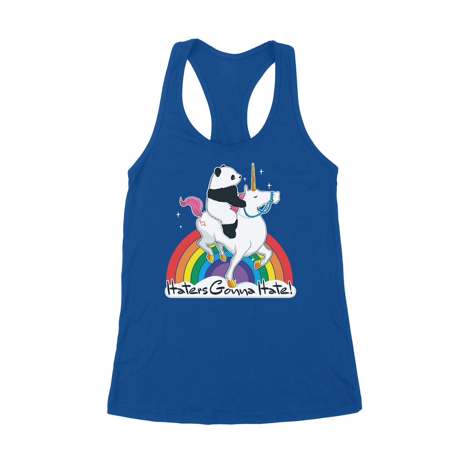 haters gonna hatte unikornis panda Kék Női Trikó