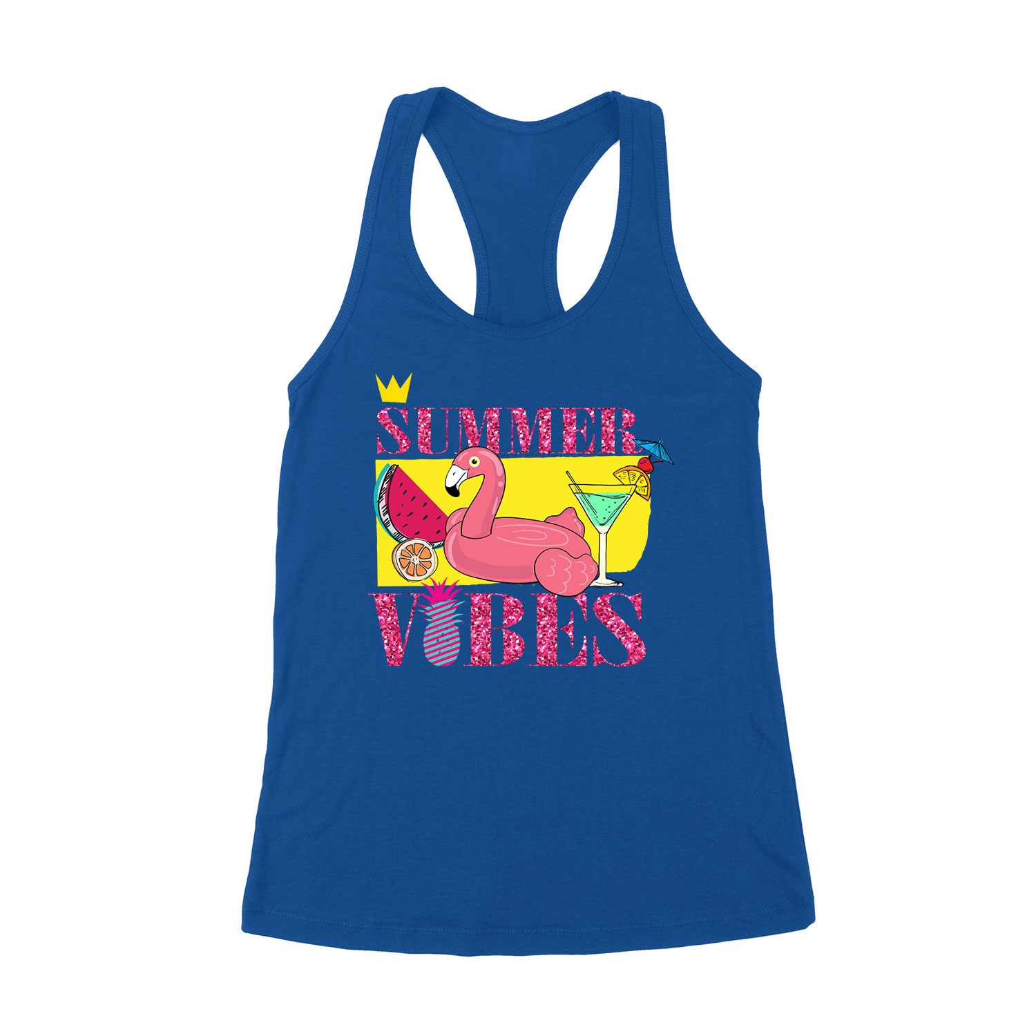 Summer Vibes nyár nyaralás Kék Női Trikó