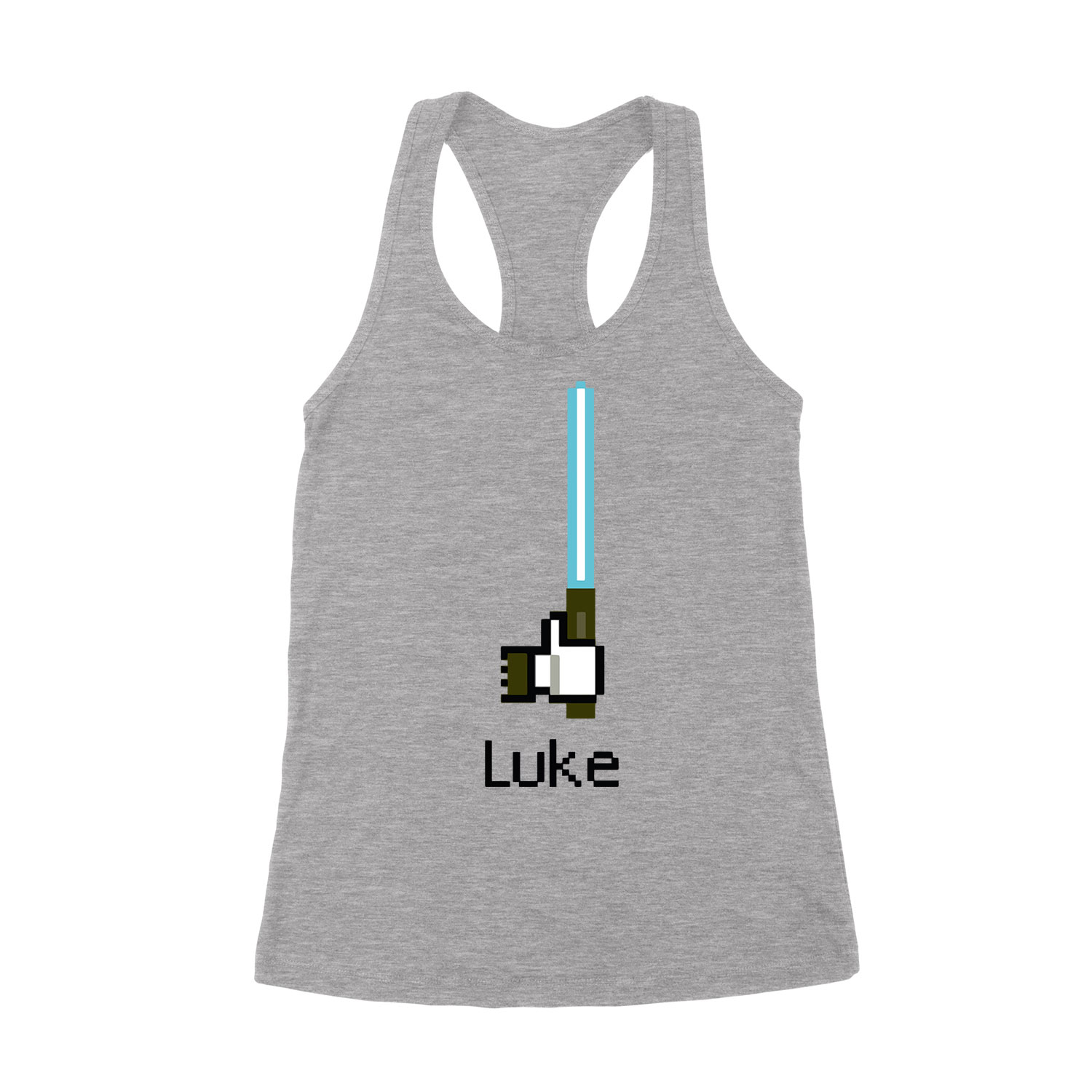 luke skywalker star wars facebook like humor Sportszürke Női Trikó