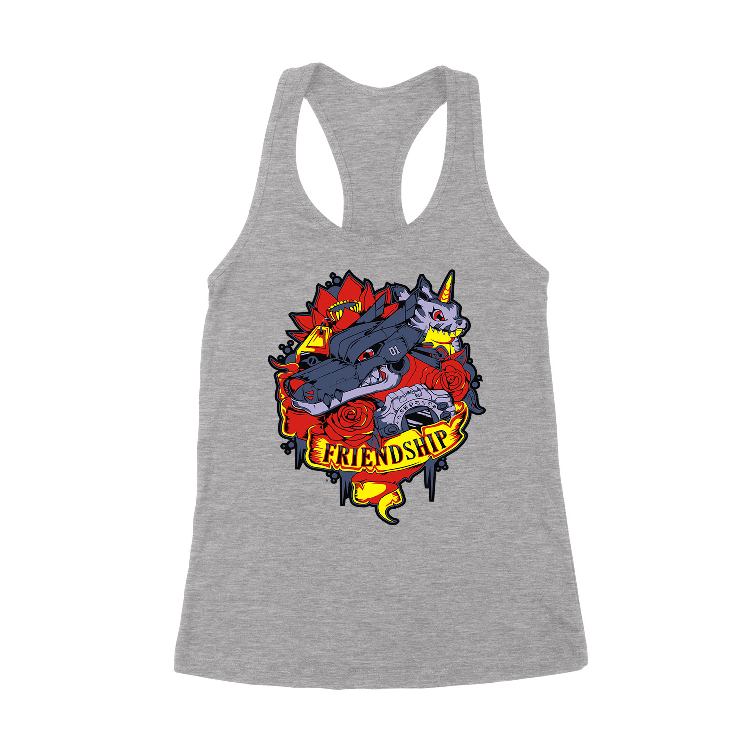digimon gabumon Sportszürke Női Trikó