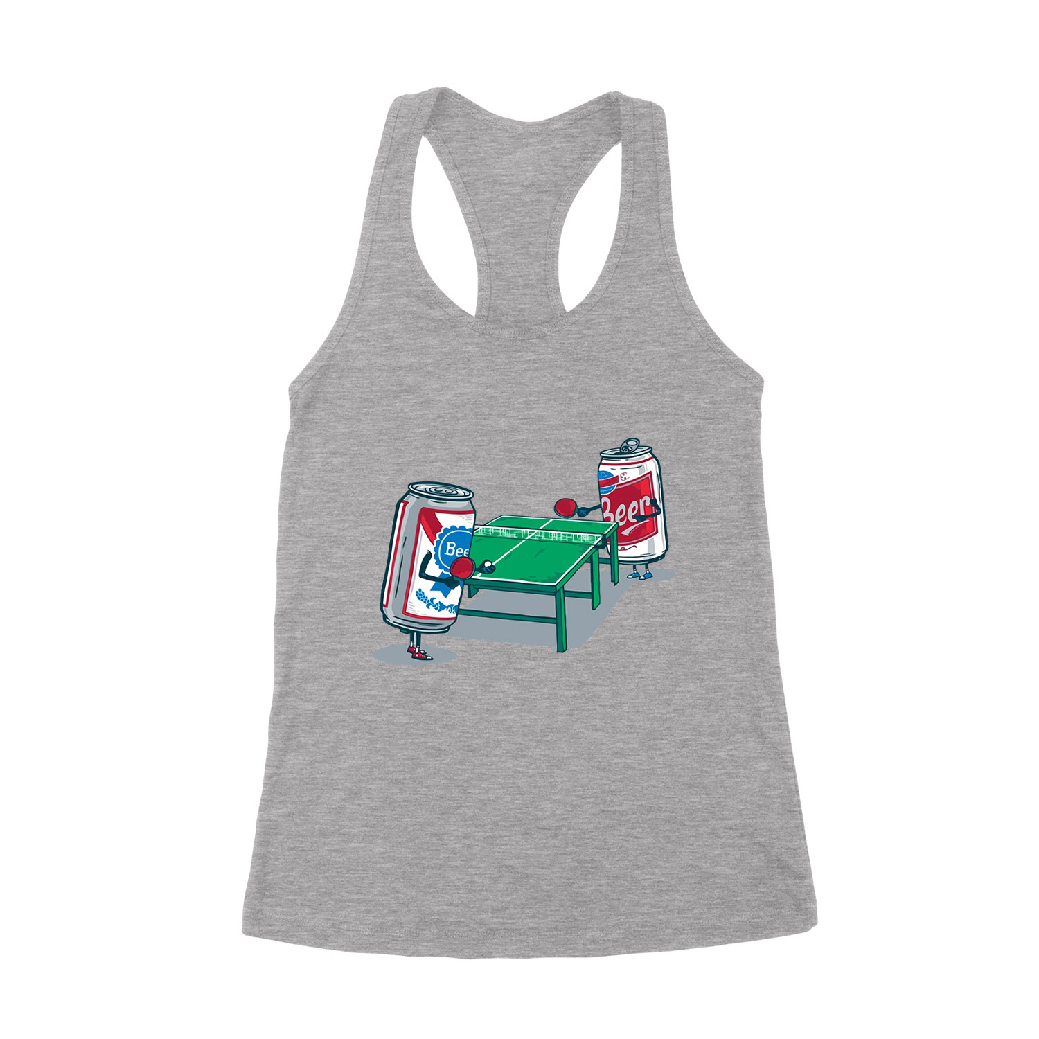 beerpong sörpong sör alkohol humor Sportszürke Női Trikó