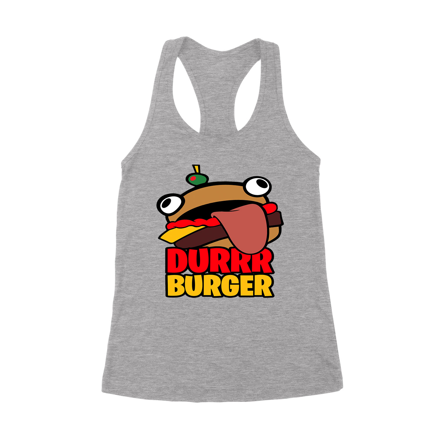 fortnite durrr burger  Sportszürke Női Trikó