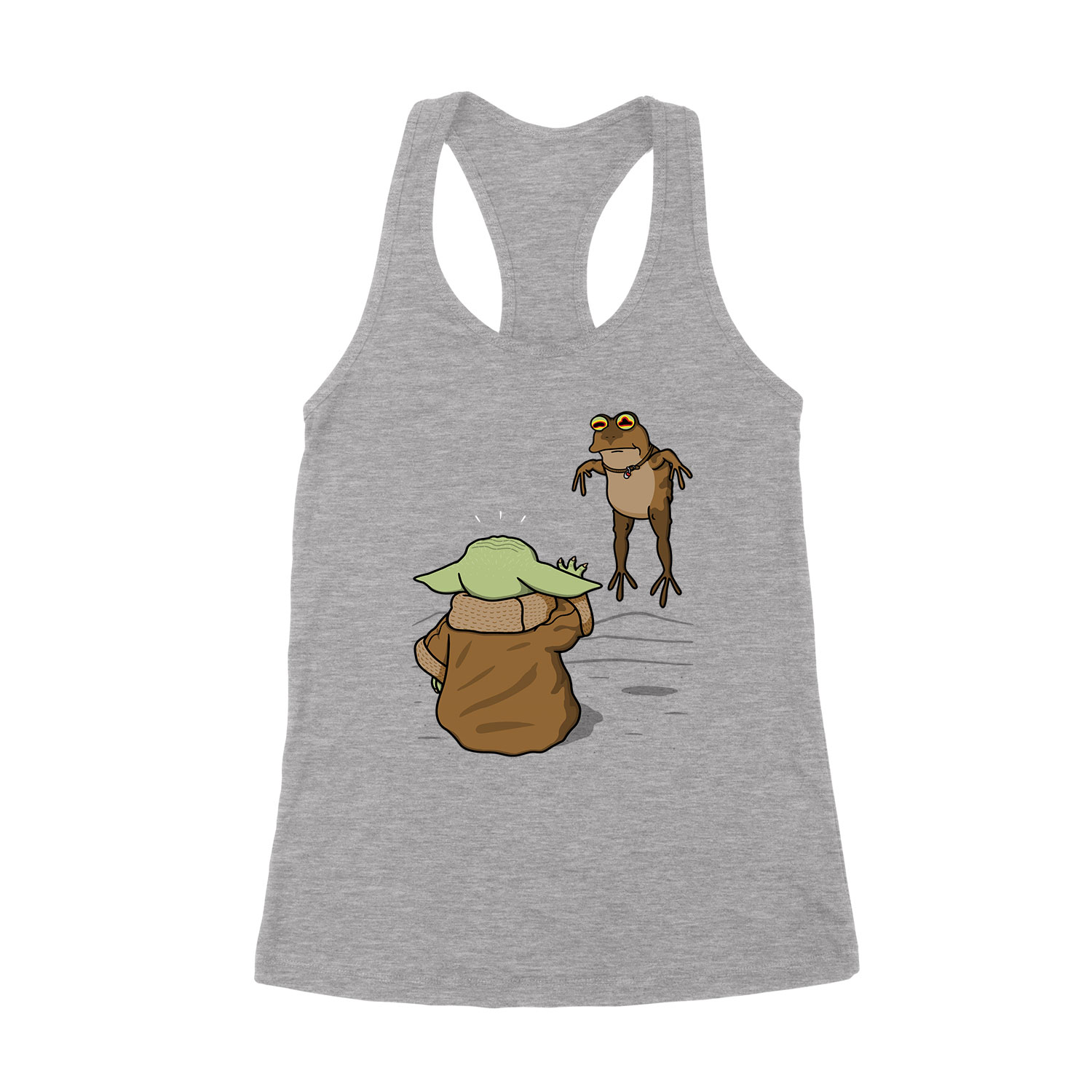 baba yoda baby yoda béka Sportszürke Női Trikó
