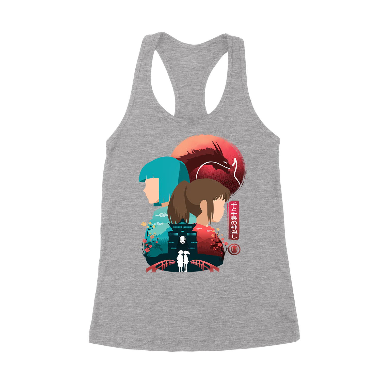 spirited away Sportszürke Női Trikó