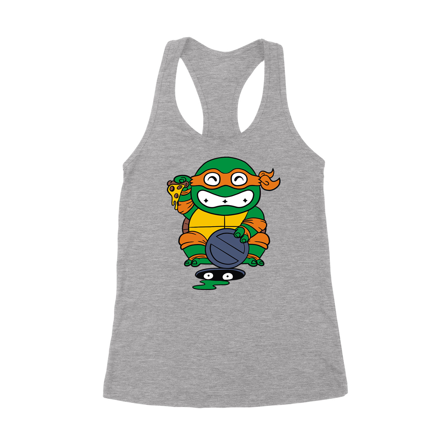tini ninja teknőcök michelangelo Sportszürke Női Trikó