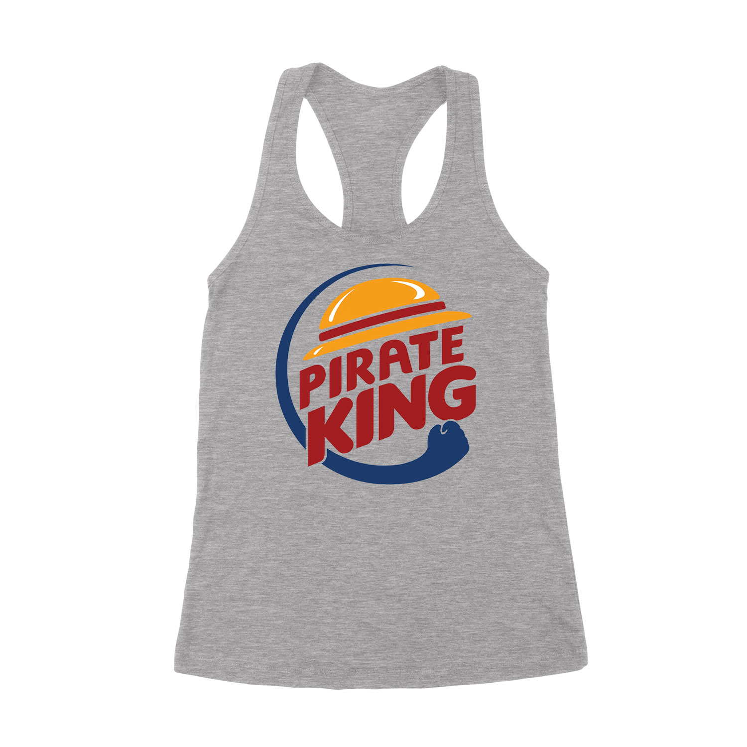 One Piece Pirate King Sportszürke Női Trikó