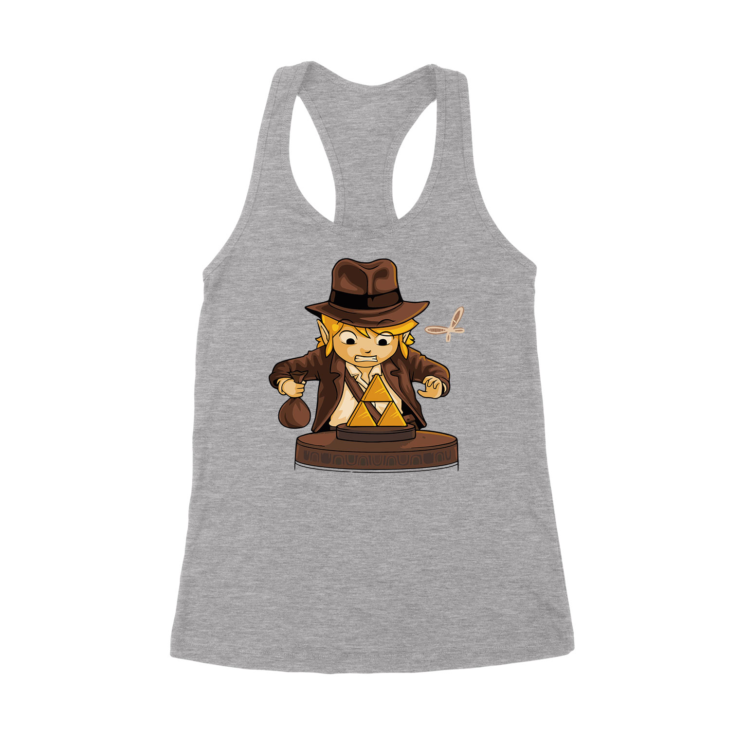 Link indiana jones gamer humor Sportszürke Női Trikó