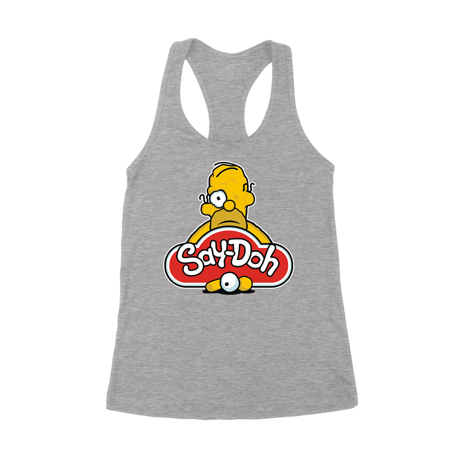 humor homer simpson play doh gyúrma Sportszürke Női Trikó