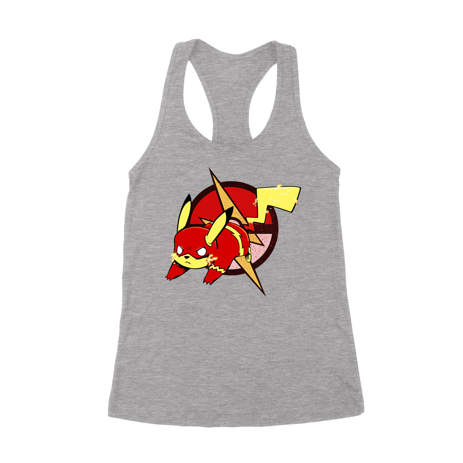 flash pikachu pokemon Sportszürke Női Trikó