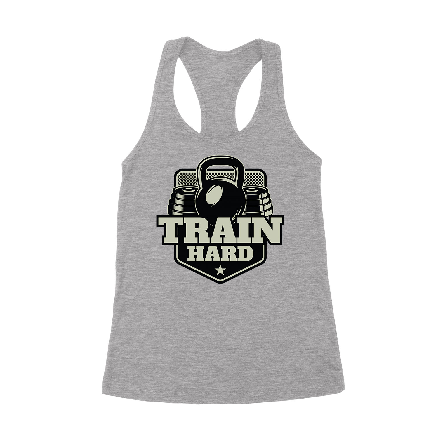 kondi kondizás train hard Sportszürke Női Trikó