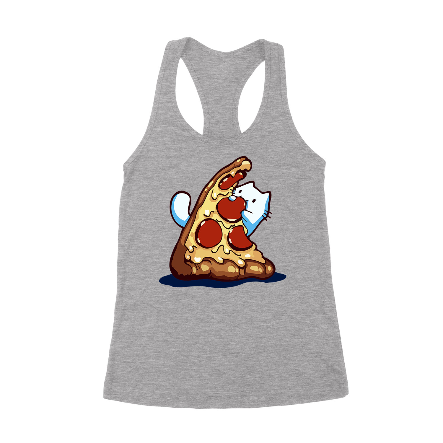 pizza szerető macska Sportszürke Női Trikó
