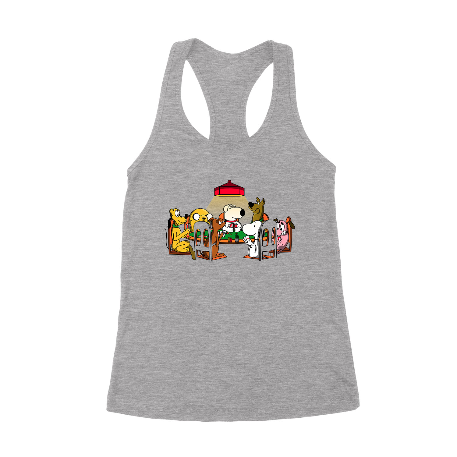 snoopy brian scooby doo pluto bátor a gyáva kutya kutyás Sportszürke Női Trikó