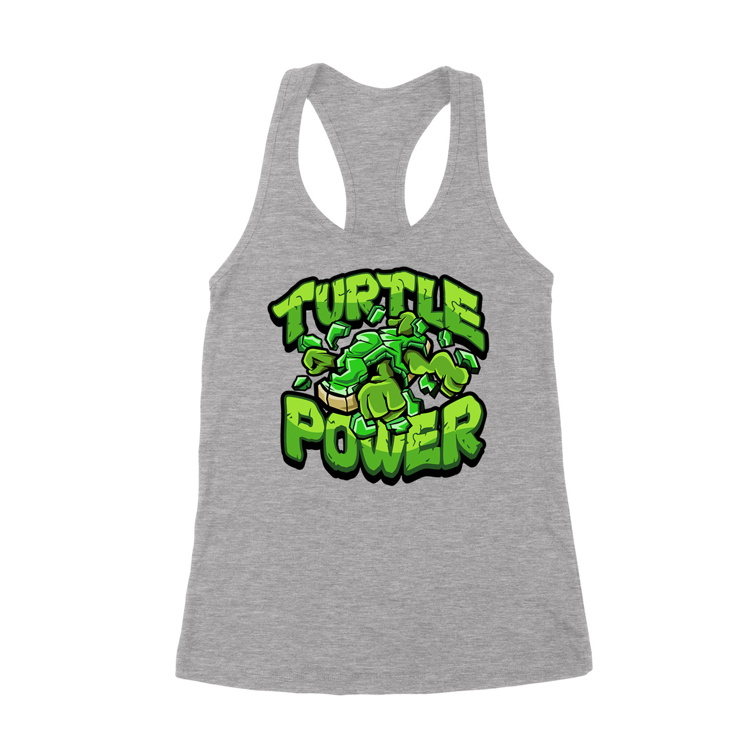 tini ninja teknőcök tmnt turtle power Sportszürke Női Trikó