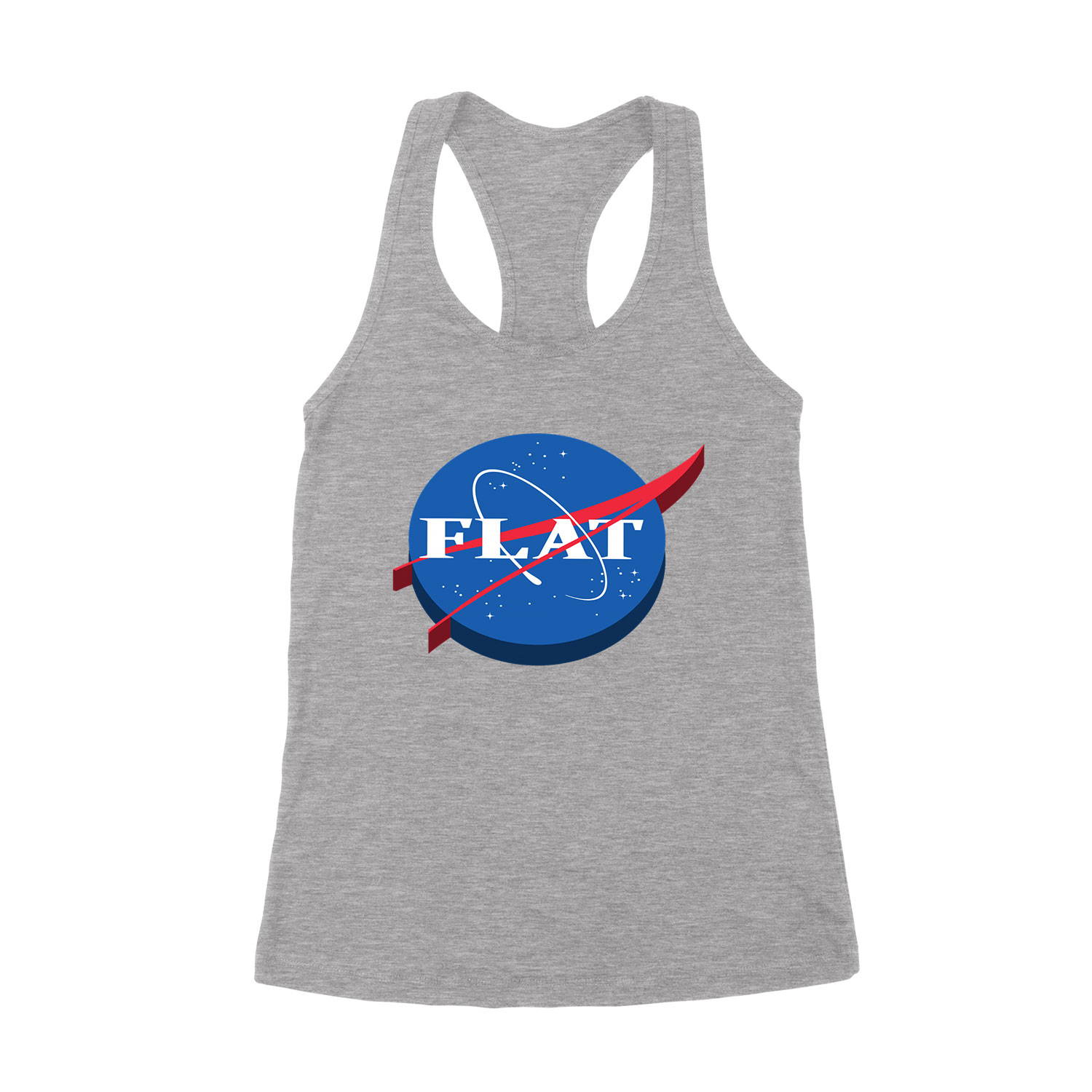 nasa logo flat humor Sportszürke Női Trikó
