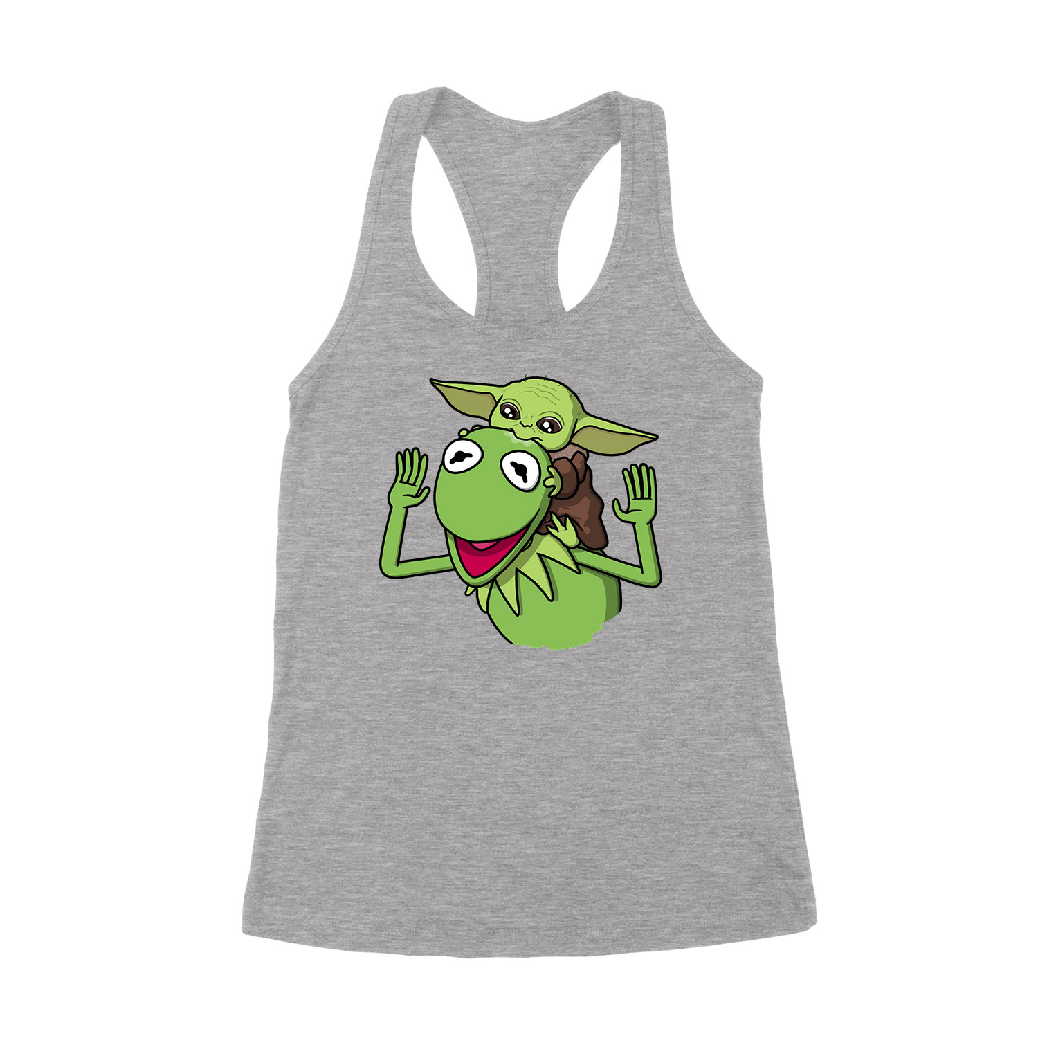 baba yoda baby yoda froggy breki béka Sportszürke Női Trikó