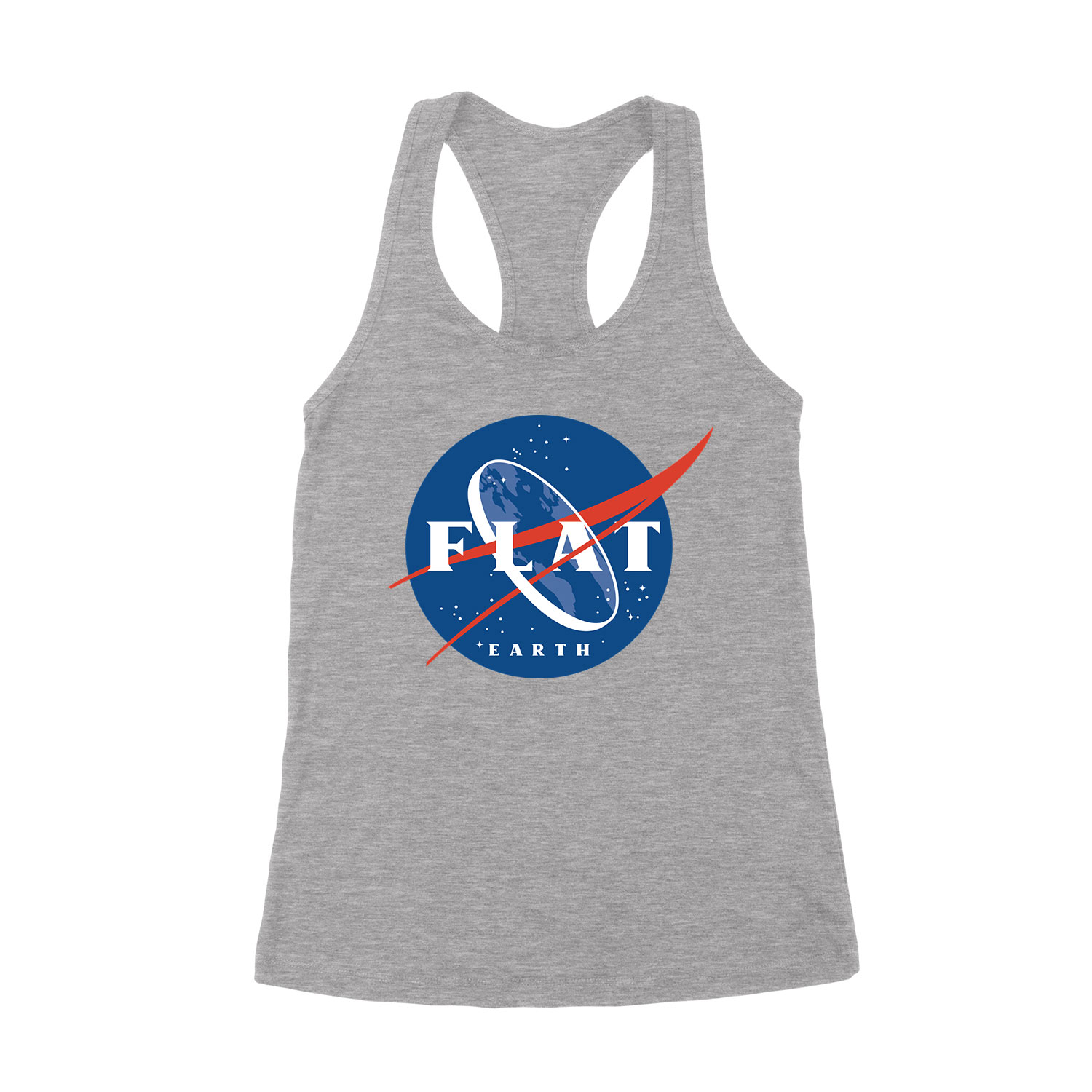 flat earth nasa Sportszürke Női Trikó