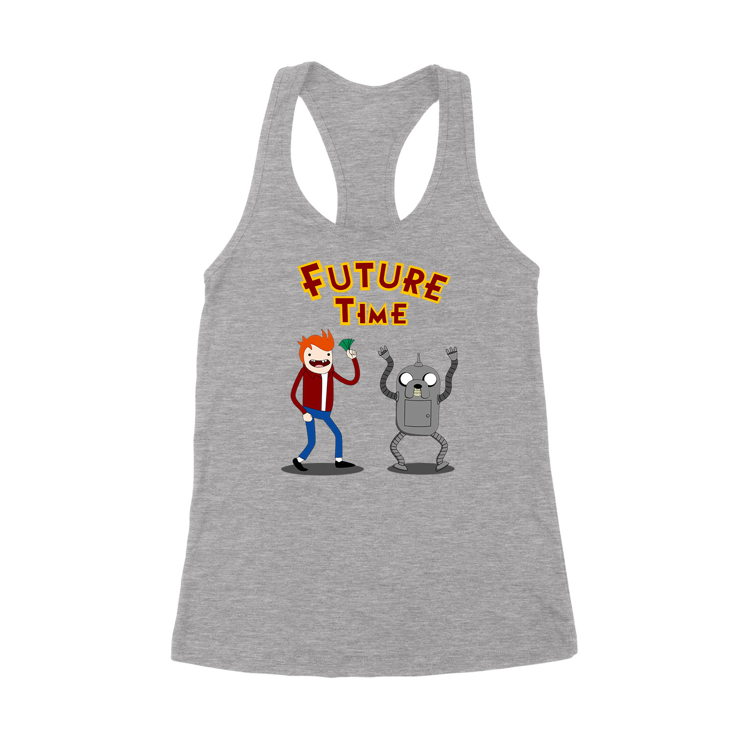 futurama adventure time Sportszürke Női Trikó