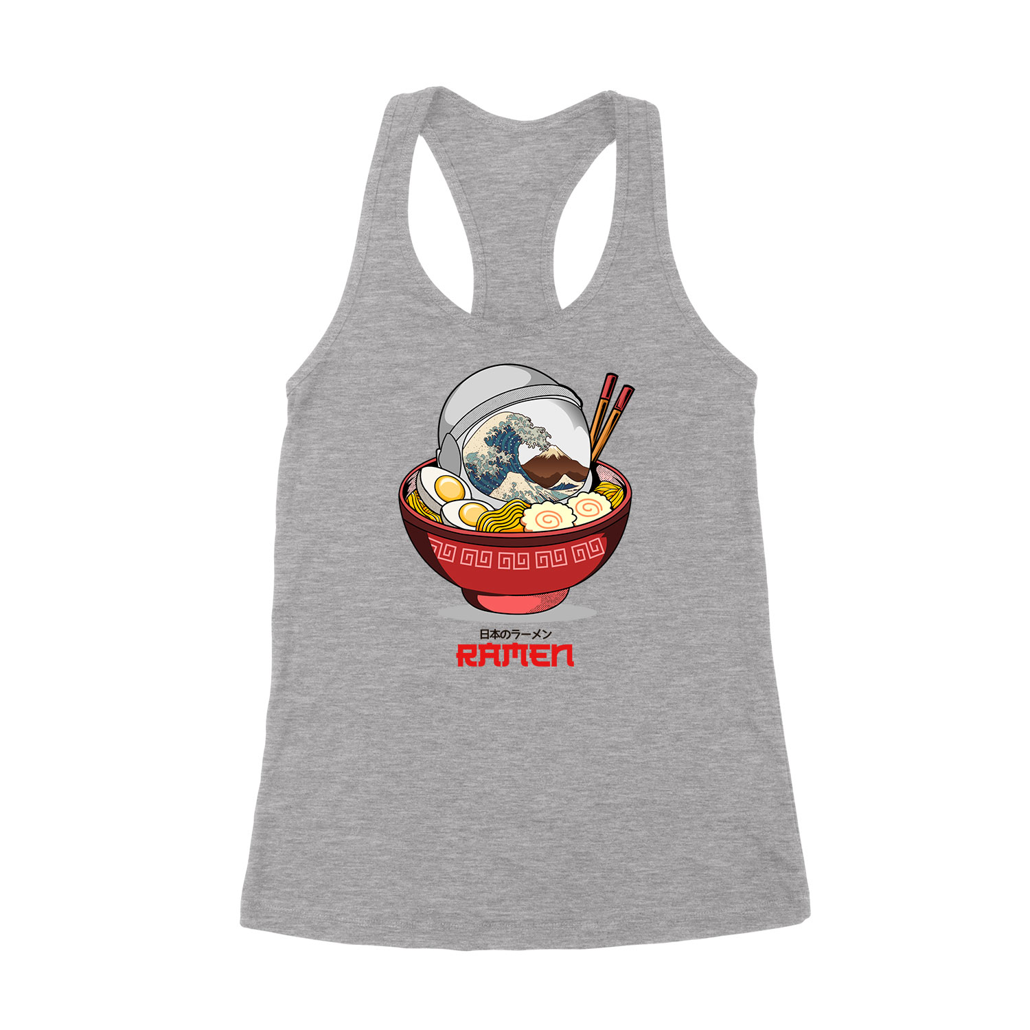 japán ramen Sportszürke Női Trikó