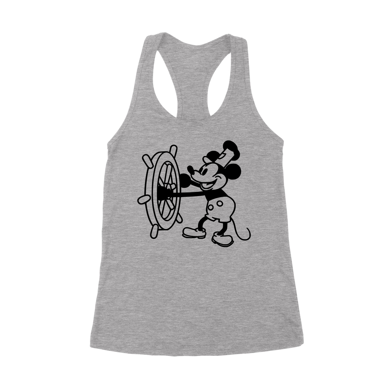 retro mickey egér steamboat willie Sportszürke Női Trikó