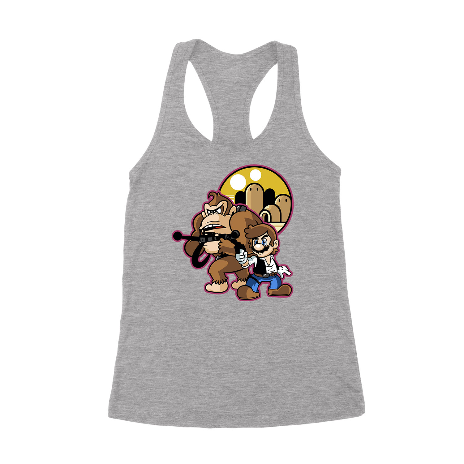 super mario donkey kong han solo Sportszürke Női Trikó
