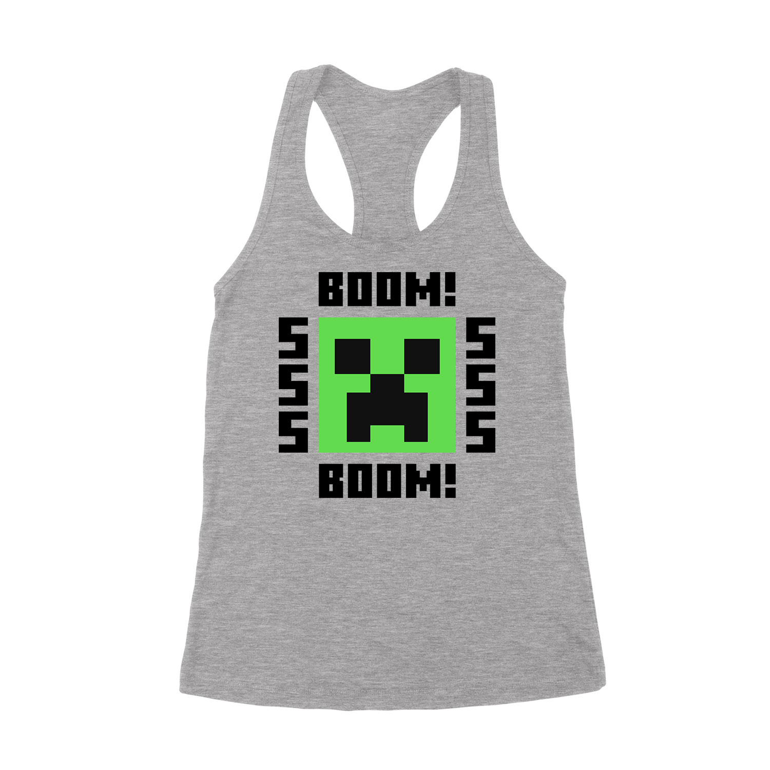 minecraft creeper Sportszürke Női Trikó