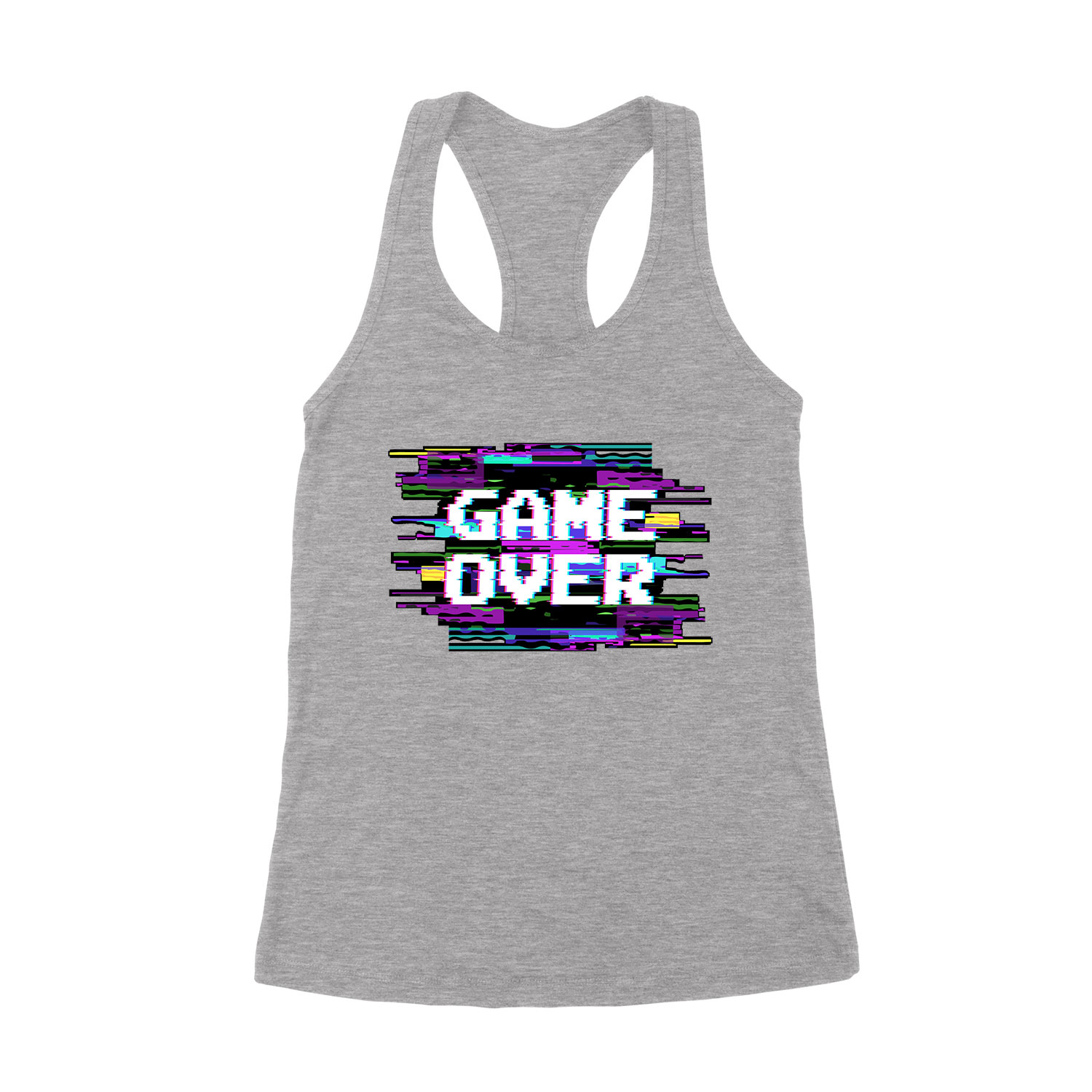 game over gamer Sportszürke Női Trikó