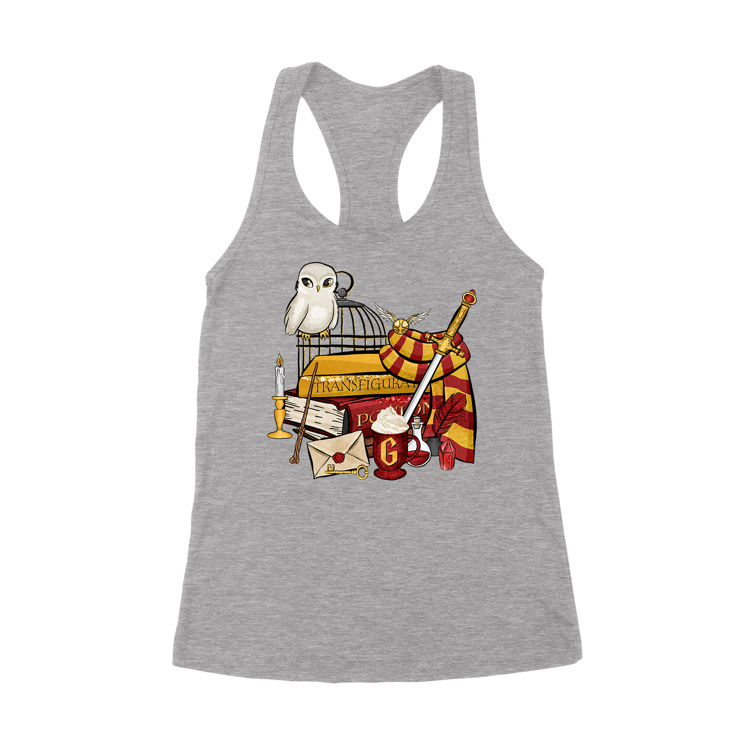 harry potter gryffindor griffendél Sportszürke Női Trikó