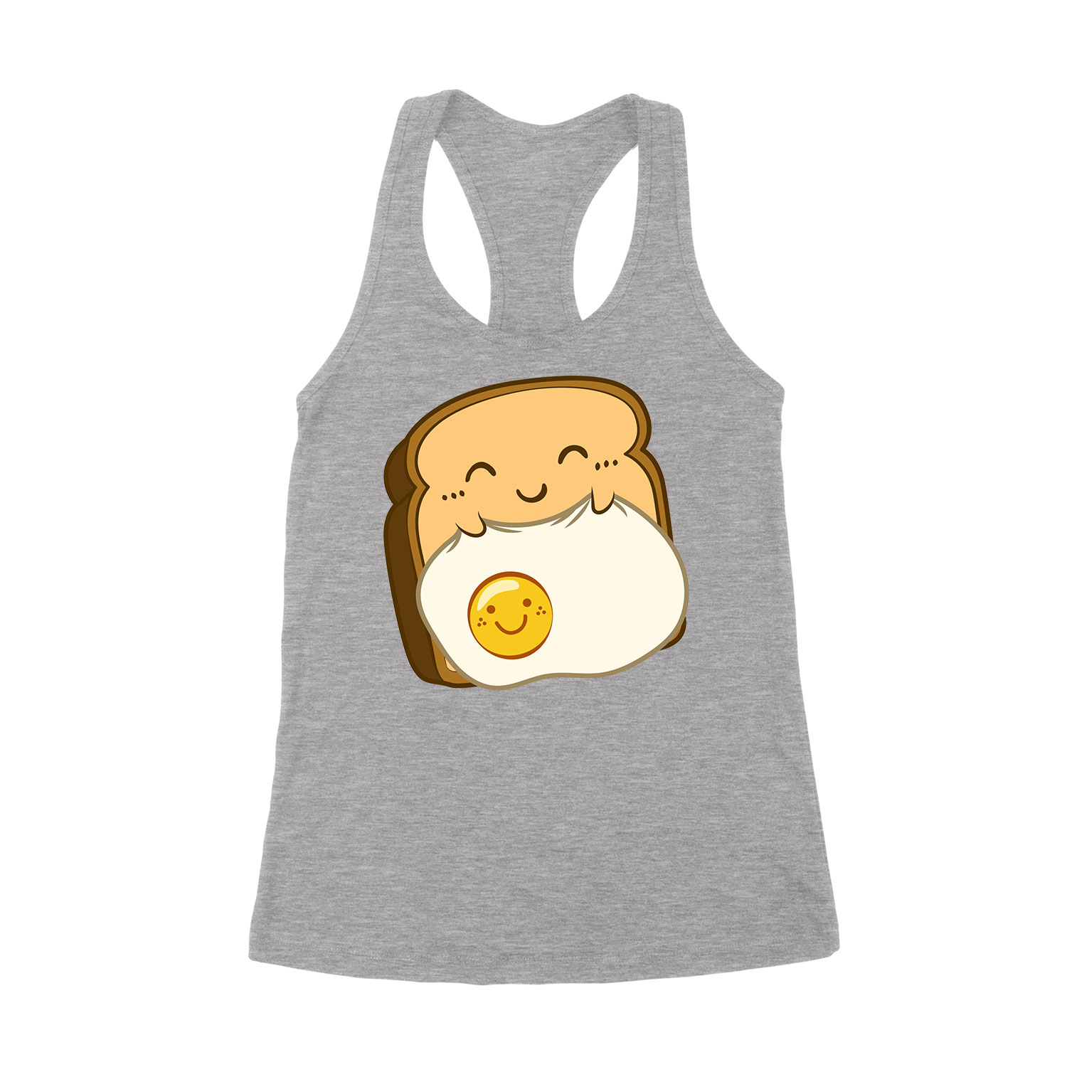 toast kenéyr tojás humor Sportszürke Női Trikó
