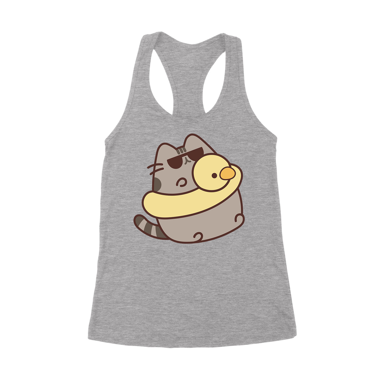 nyár nyaralás szemüveg pusheen macska macskás cica cicás Sportszürke Női Trikó