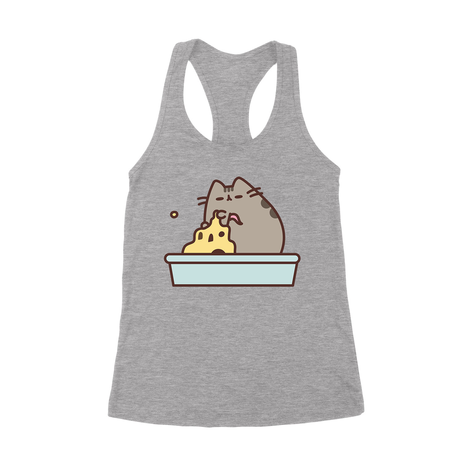 homokvár nyár nyaralás pusheen macska macskás cica cicás Sportszürke Női Trikó