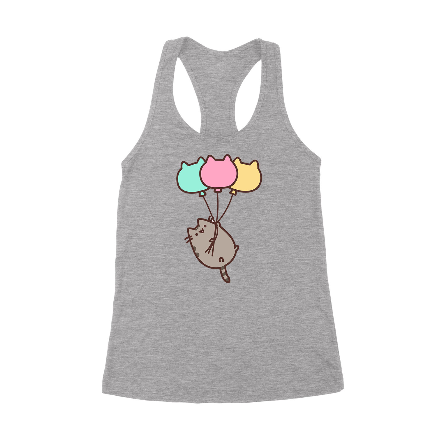 pusheen lufi macska macskás cica cicás Sportszürke Női Trikó