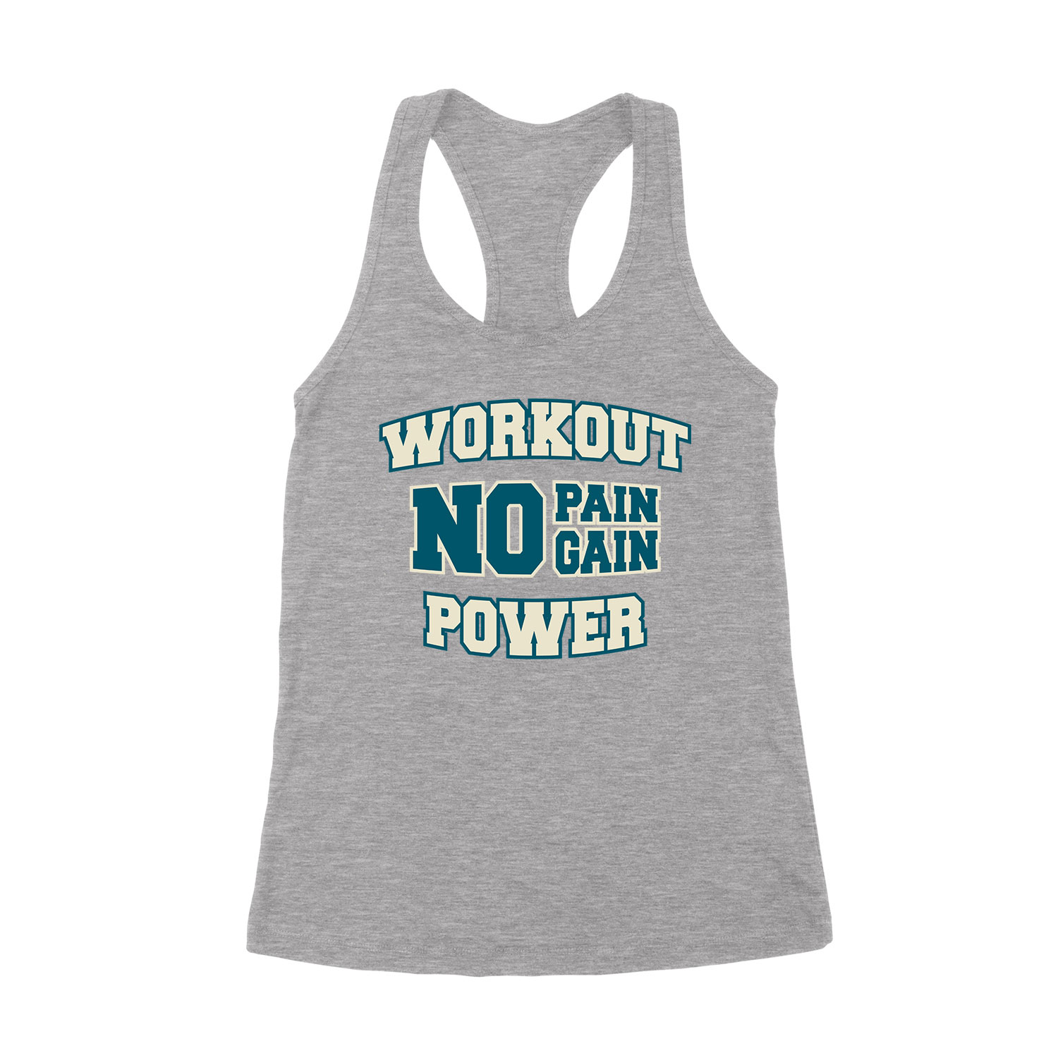kondi no pain no gain workout Sportszürke Női Trikó