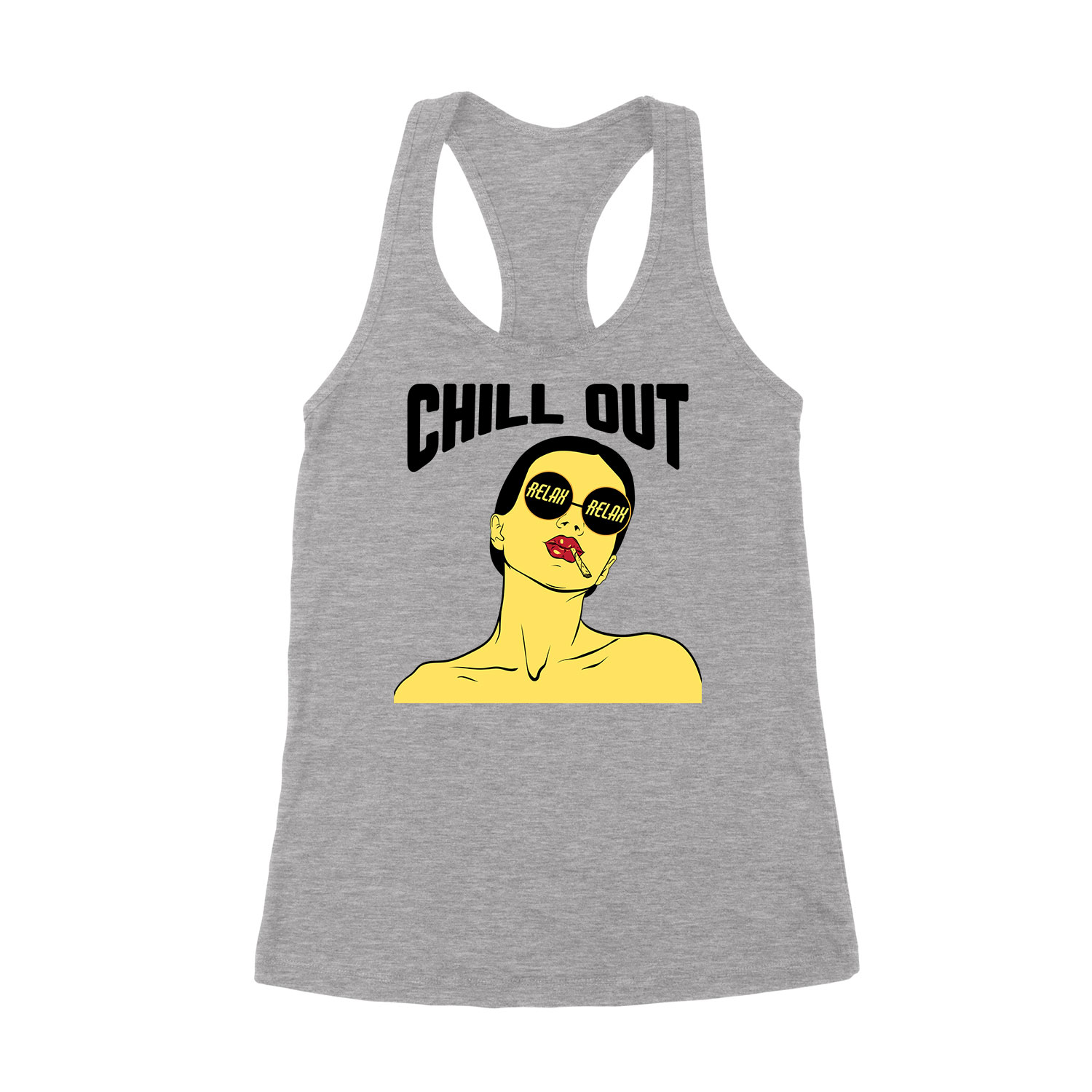 chill out relax girl Sportszürke Női Trikó