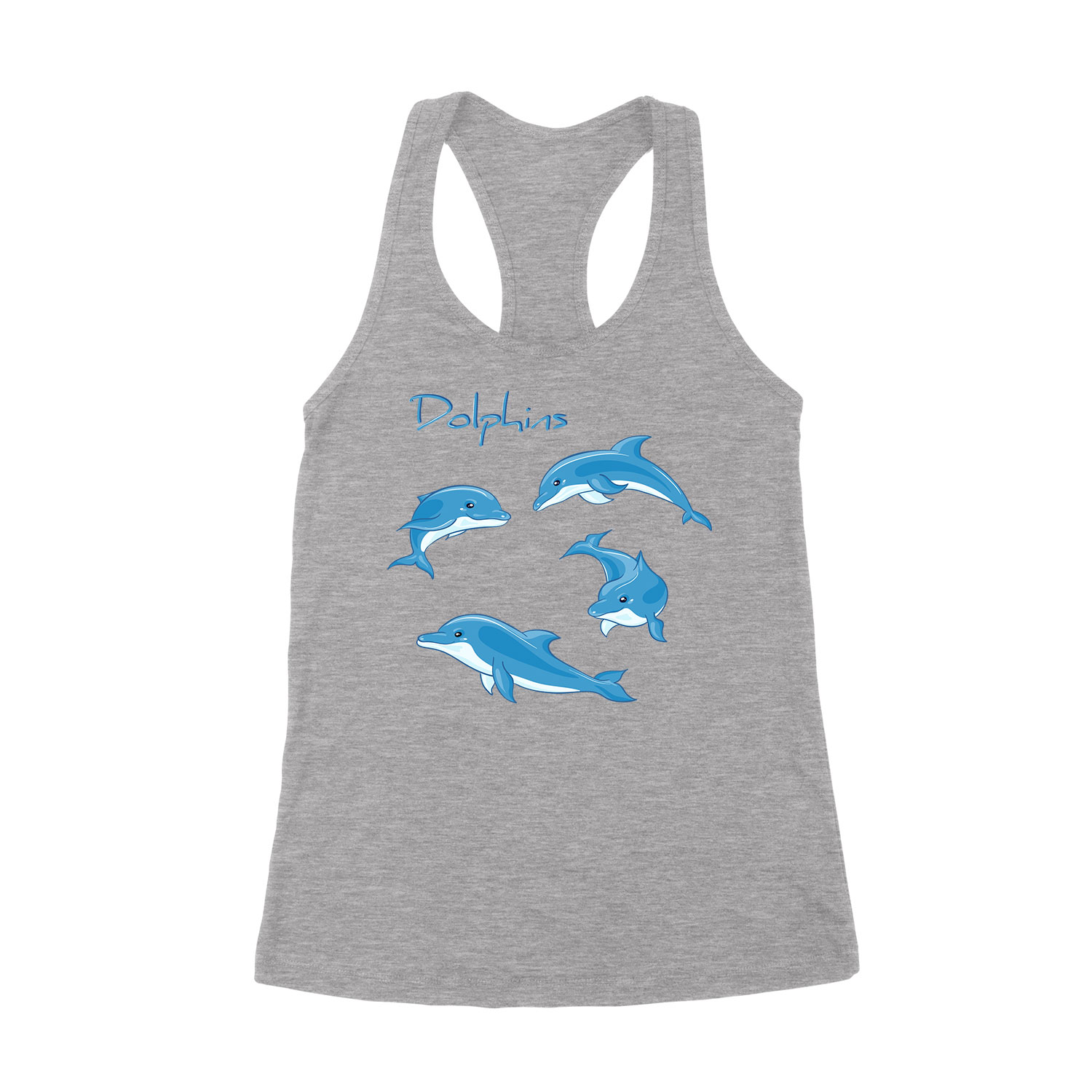 delfin delfines Sportszürke Női Trikó
