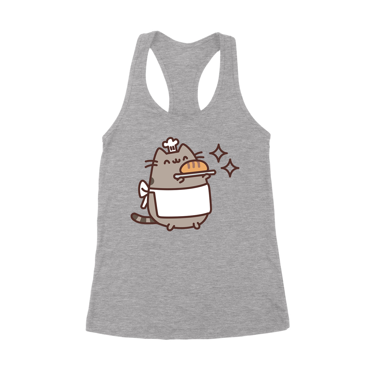 pusheen pék macska macskás cica cicás Sportszürke Női Trikó