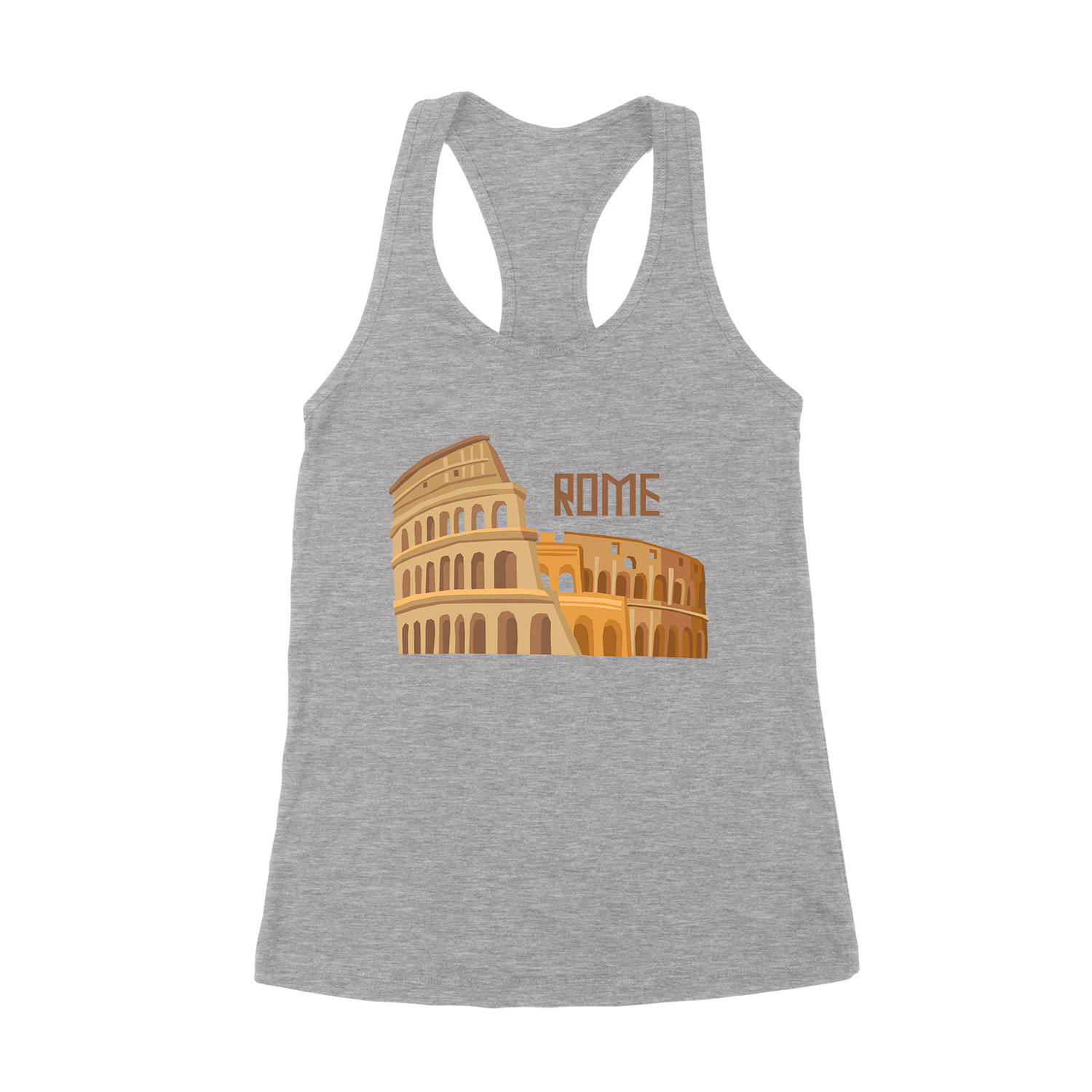olaszország italy róma rome colosseum  Sportszürke Női Trikó