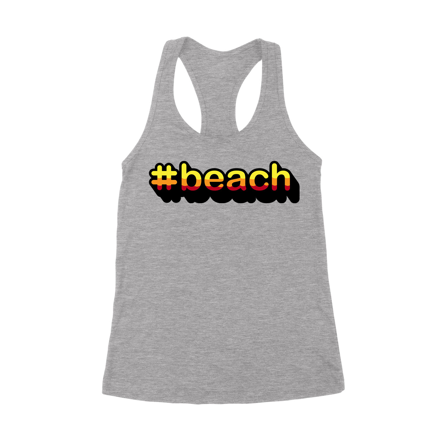 beach nyár nyaralás Sportszürke Női Trikó