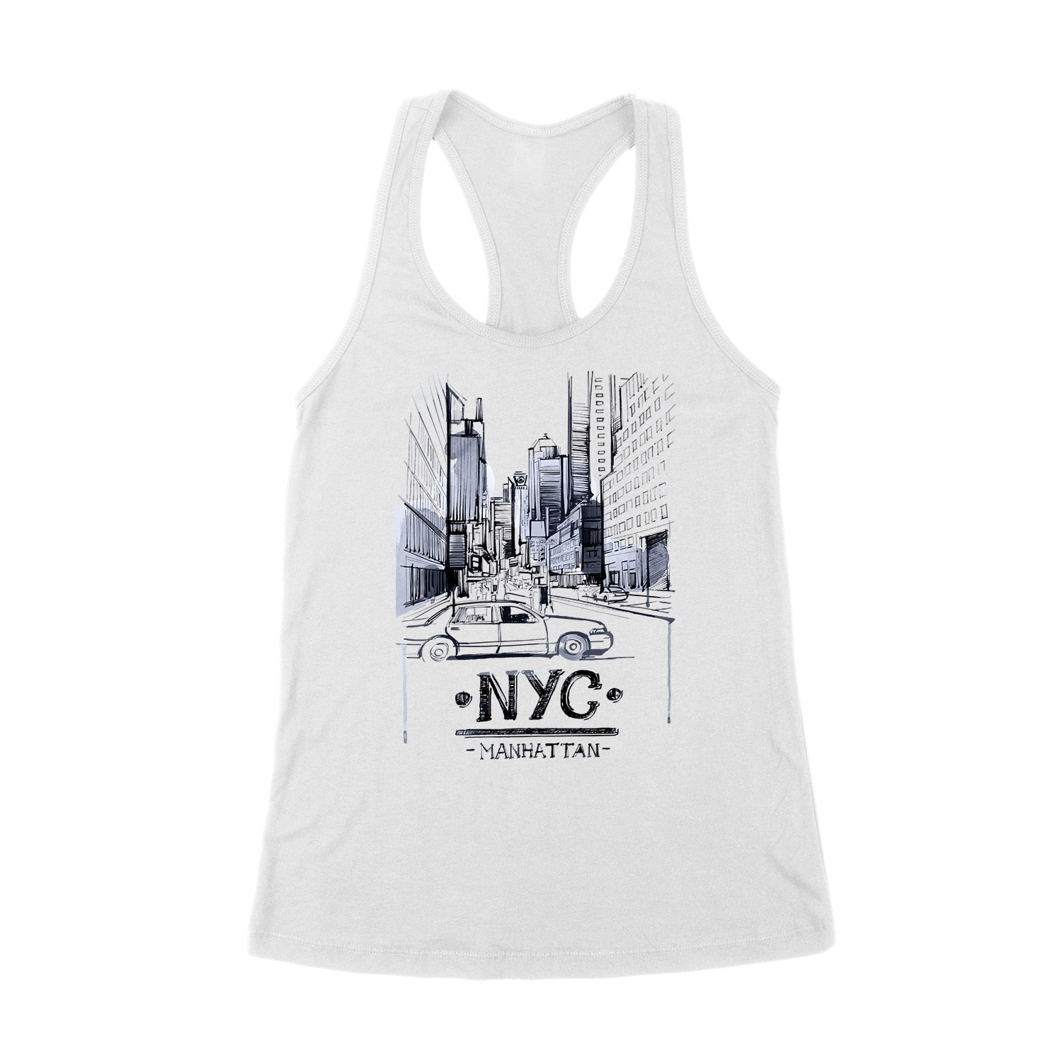 new york manhattan Fehér Női Trikó