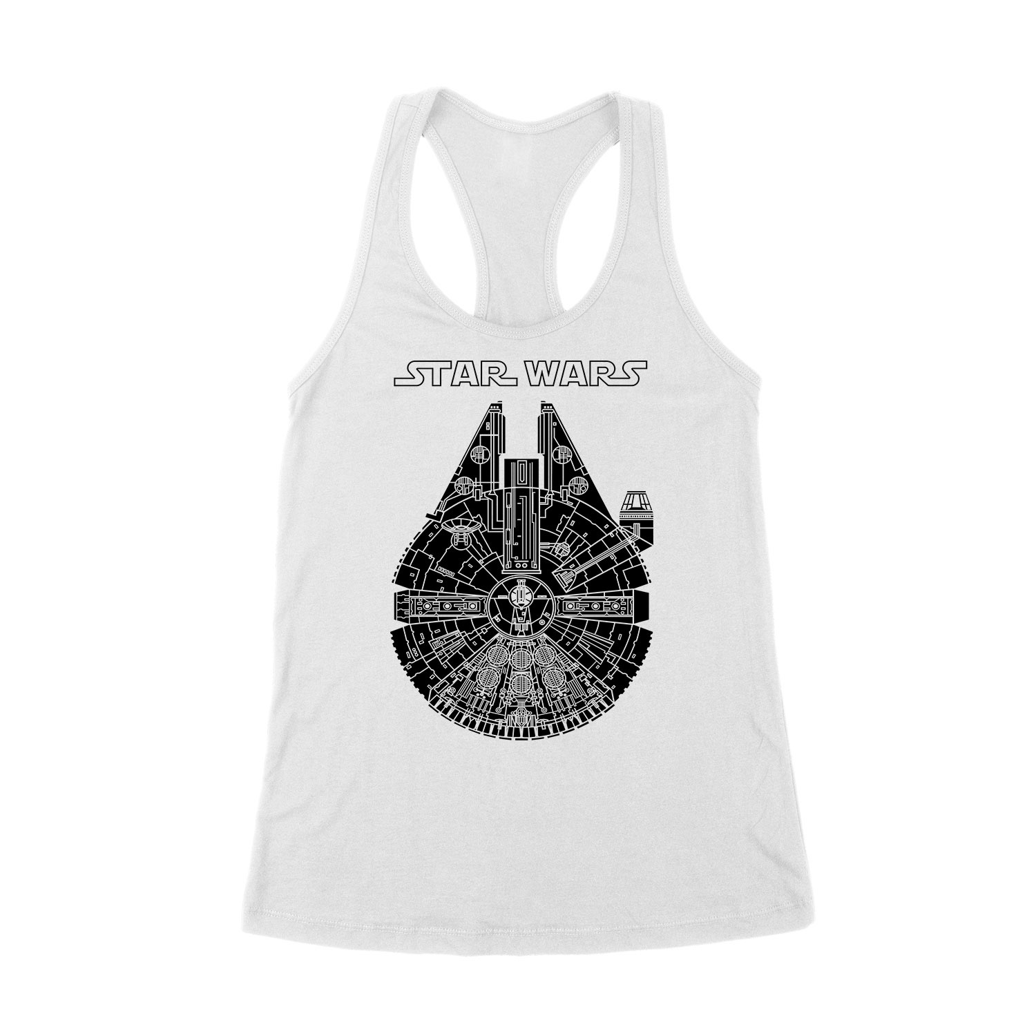 ezeréves sólyom star wars Fehér Női Trikó