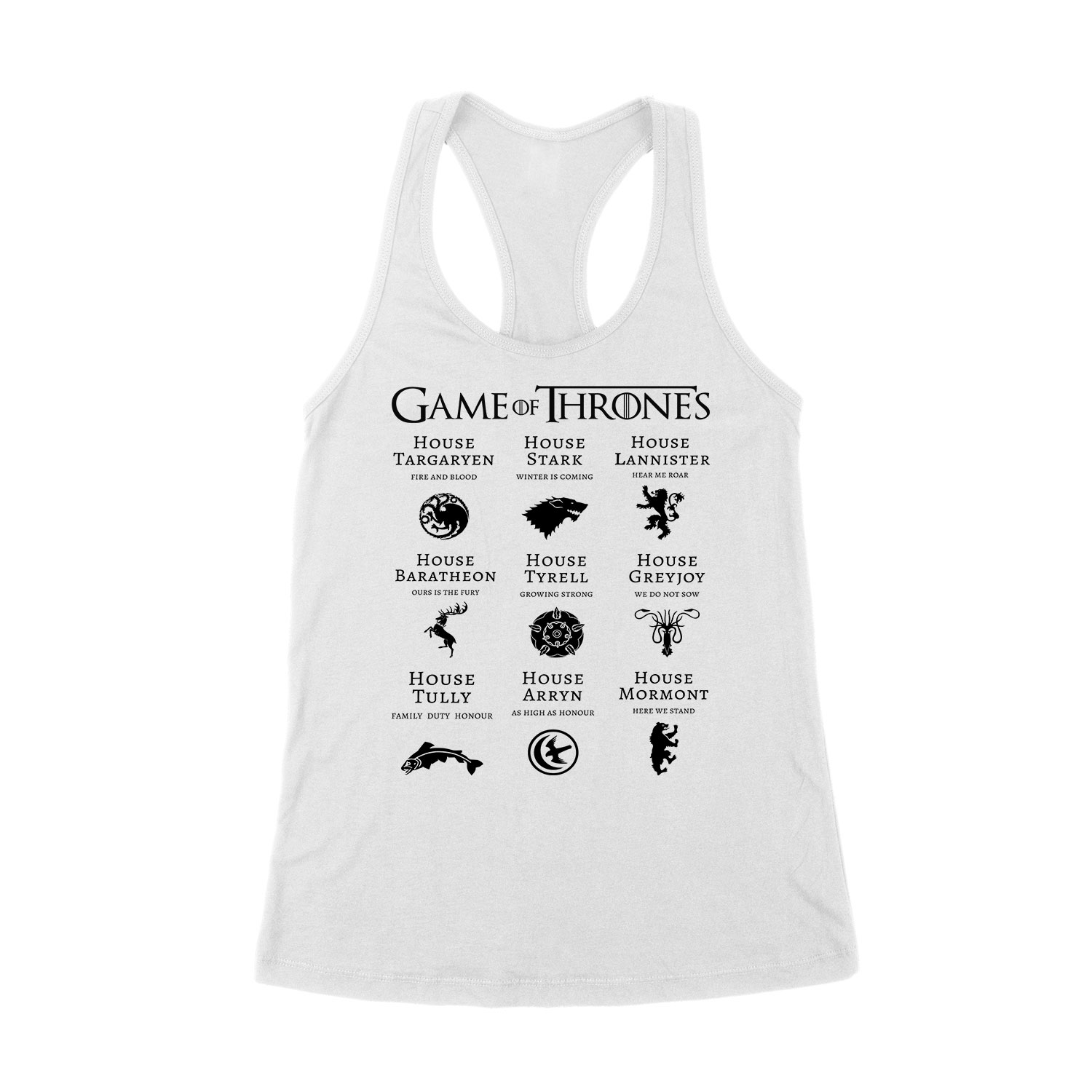 trónok harca game of thrones stark lannister Fehér Női Trikó