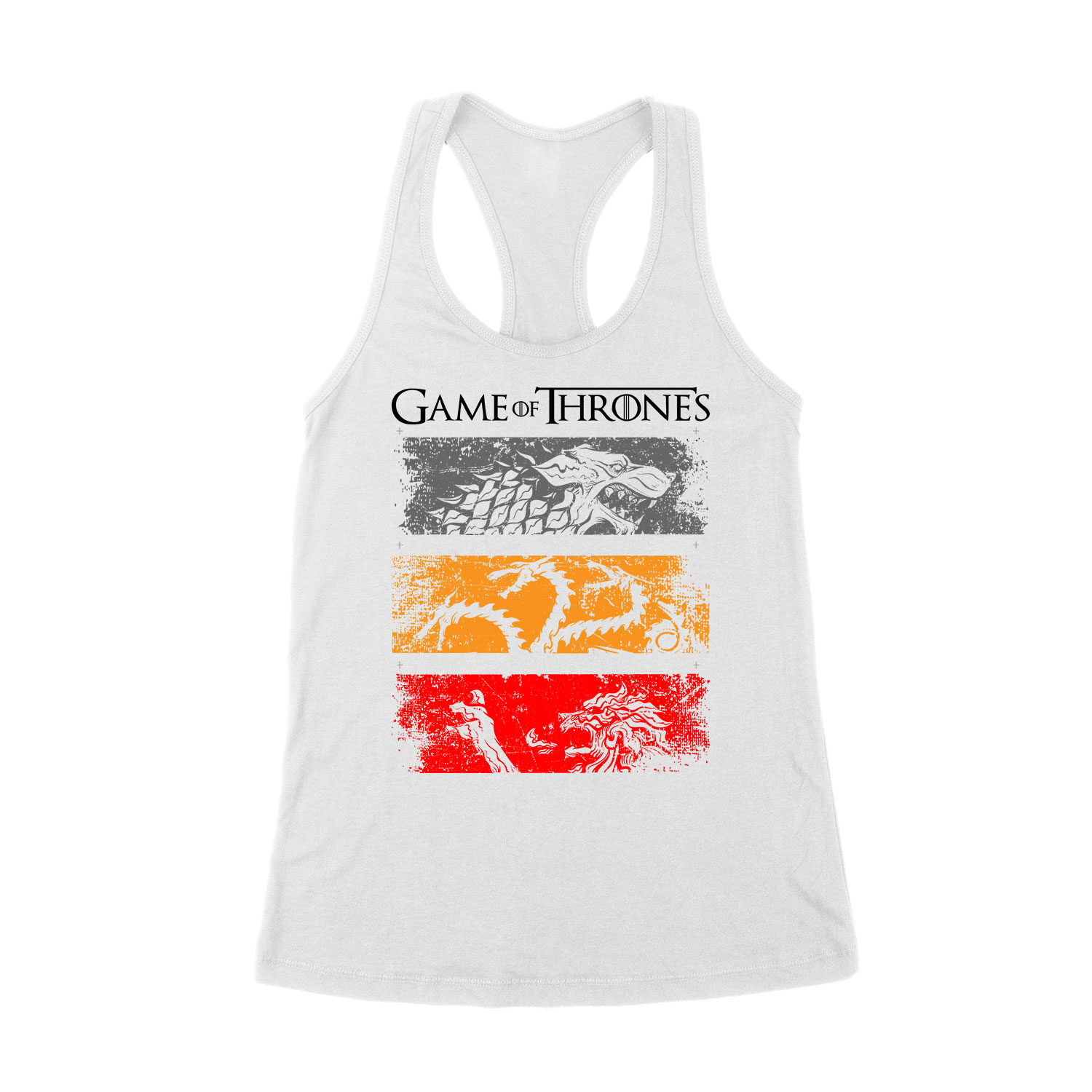 Game Of Thrones trónok harca Fehér Női Trikó